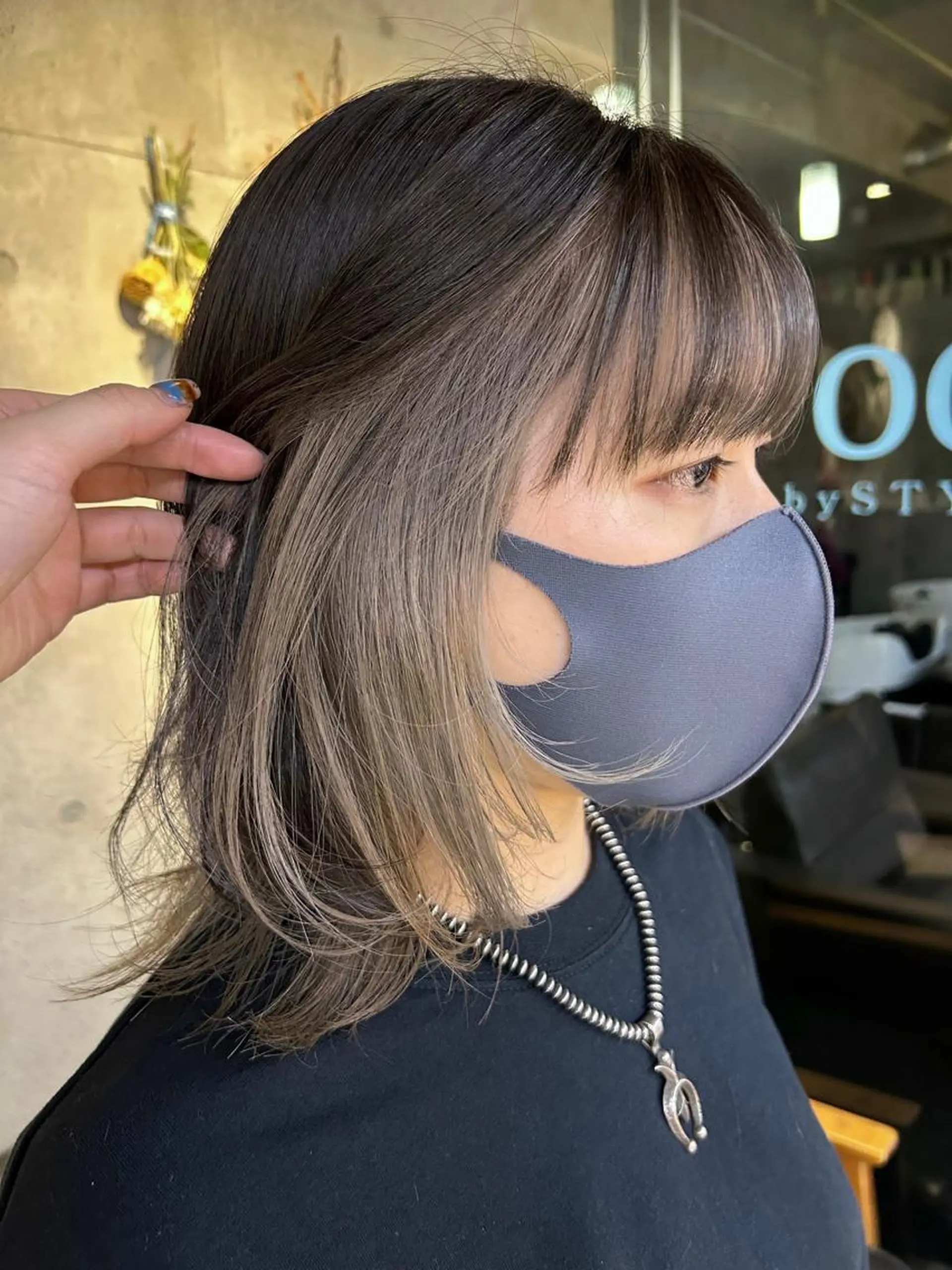 ミディアム カット ヘアカラー トリートメント デザインカラー/ kanae🌱のヘアスタイル