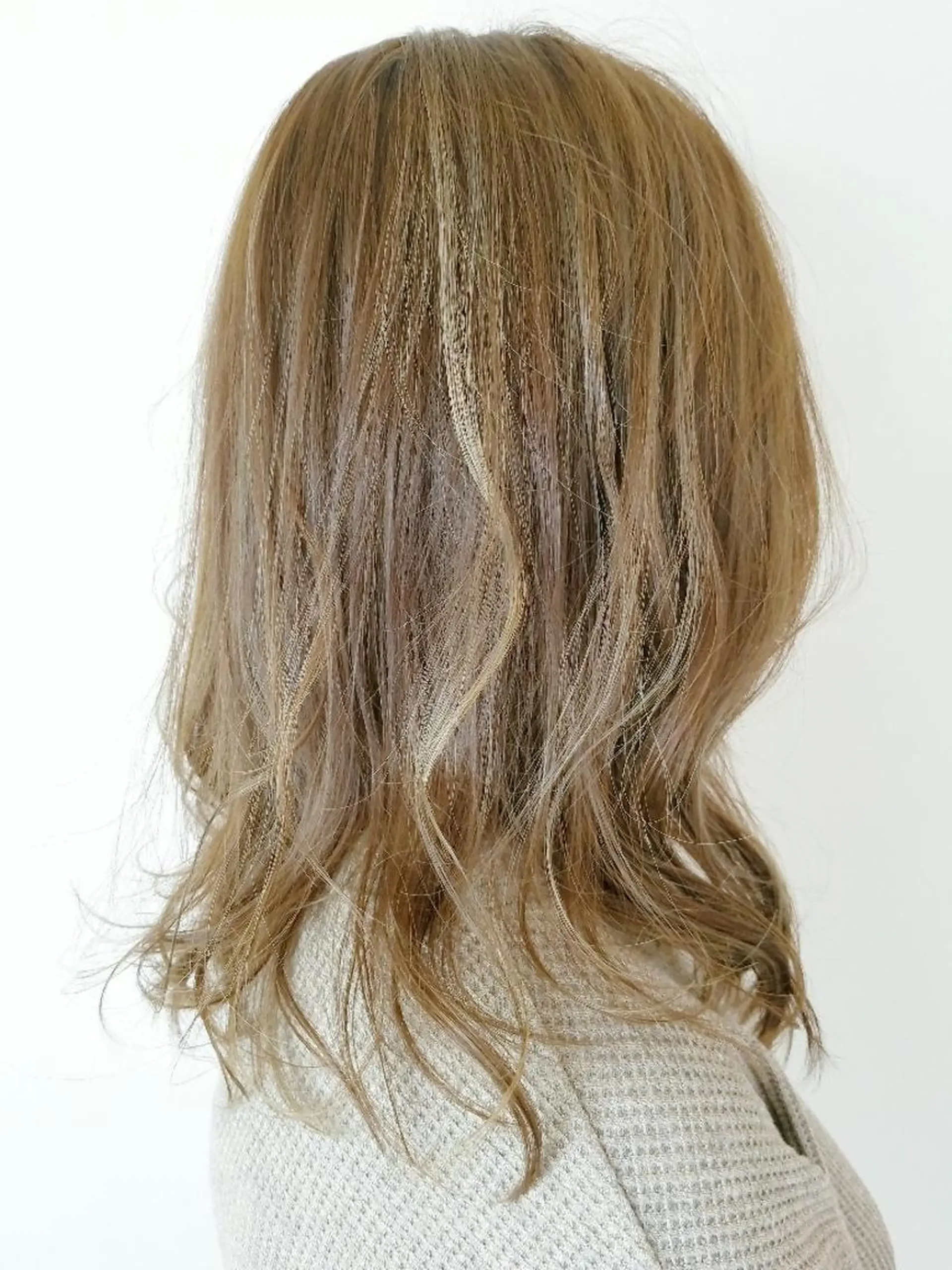 セミロング カラー ハイライトカラー ハイライト ヘアカラー トリートメント 髪質改善/ハイライト 小林秀樹のヘアスタイル