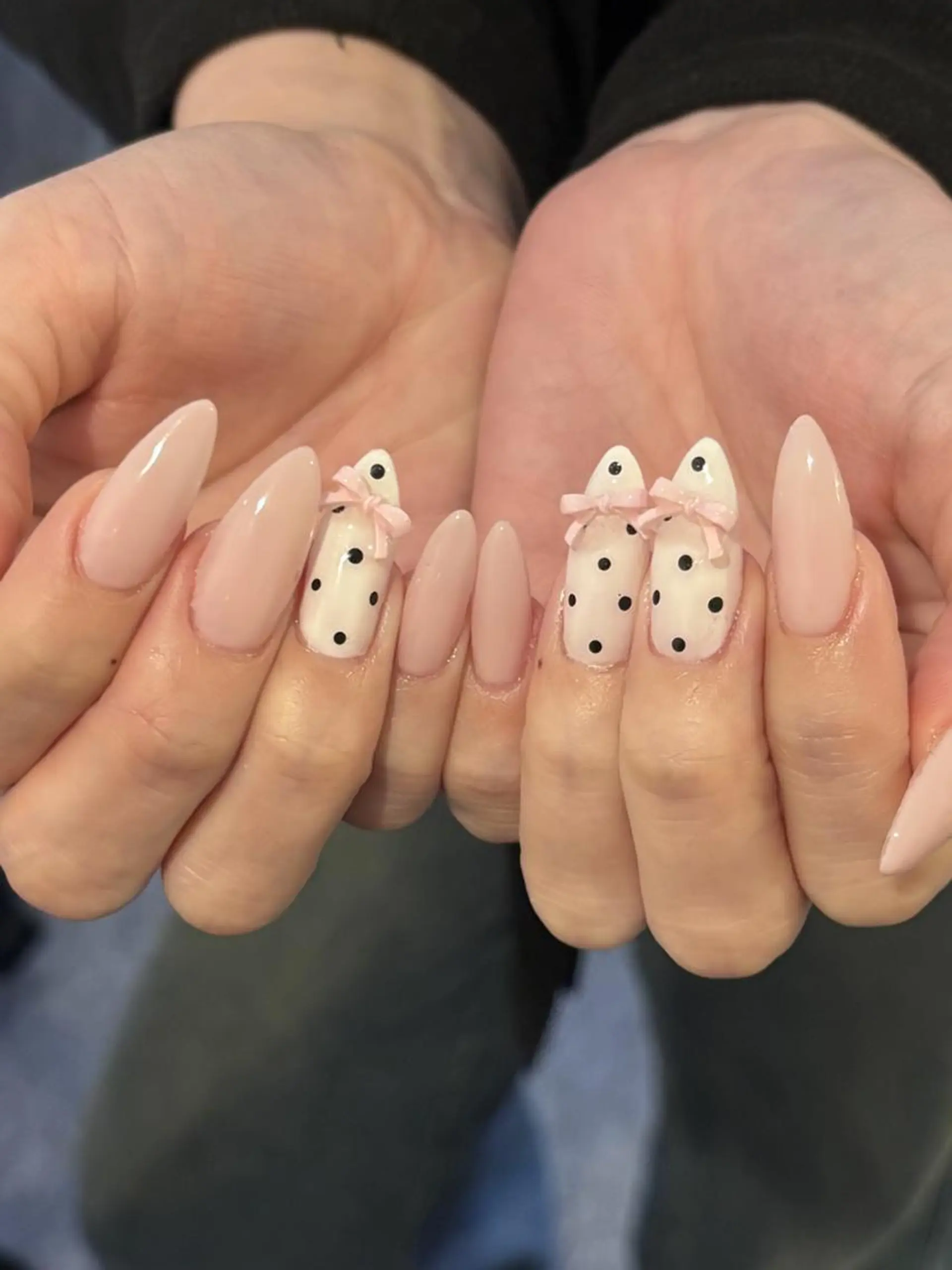 ネイル オーロラネイル 長さ出し フットネイル フレンチネイル ジェルネイル アンアンBelle Nail 池袋のネイルデザイン