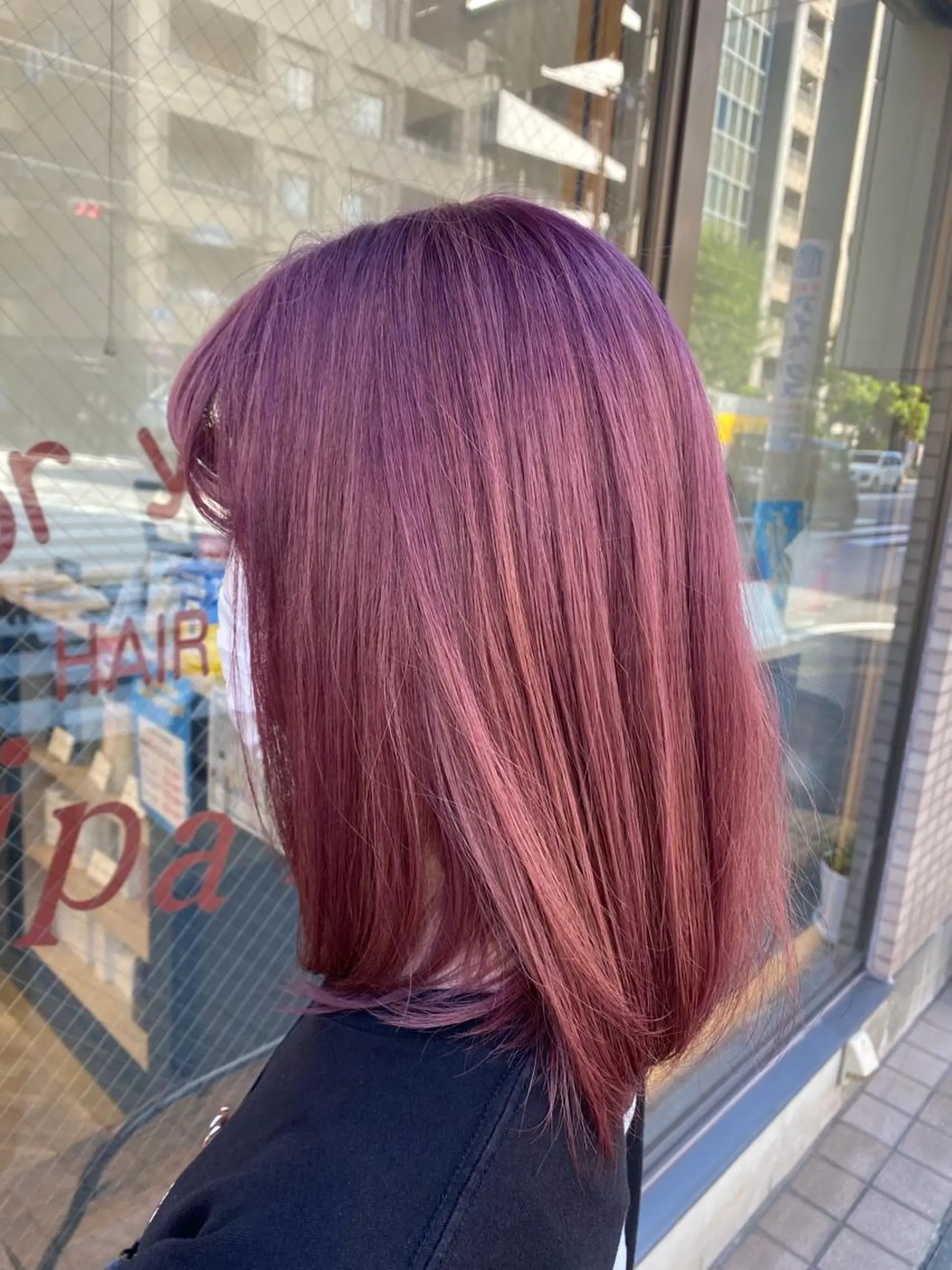 ミディアム カラー ラベンダーカラー ピンクカラー ピンクラベンダー ️🫧押上️🫧はな 🫧まとまるショートのヘアスタイル