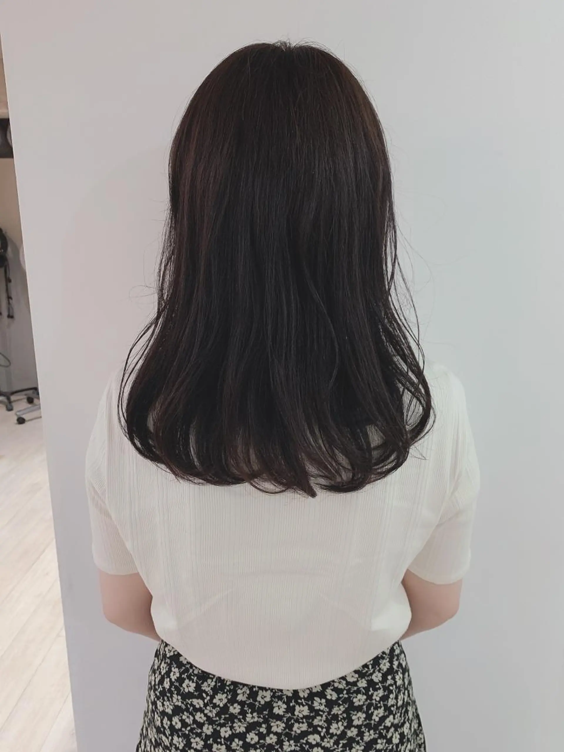 セミロング カラー カット ヘアカラー なりたいが叶う ながしまじゅんきのヘアスタイル