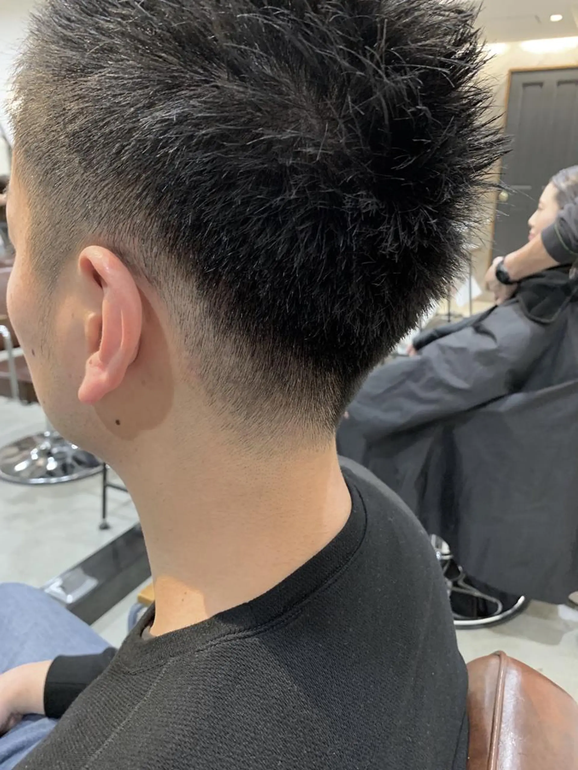 ショート カラー パーマ ヘアアレンジ メンズ キッズ ネイル マツエク・マツパ 中津No.1髪質改善 店長✨透ける暗髪のヘアスタイル