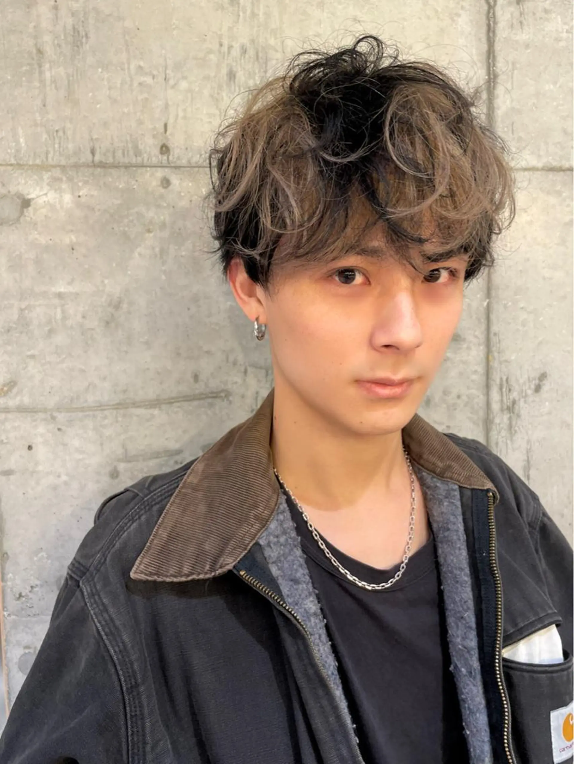 メンズ カット 縮毛矯正　髪質改善 韓国風レイヤー　吉田のヘアスタイル