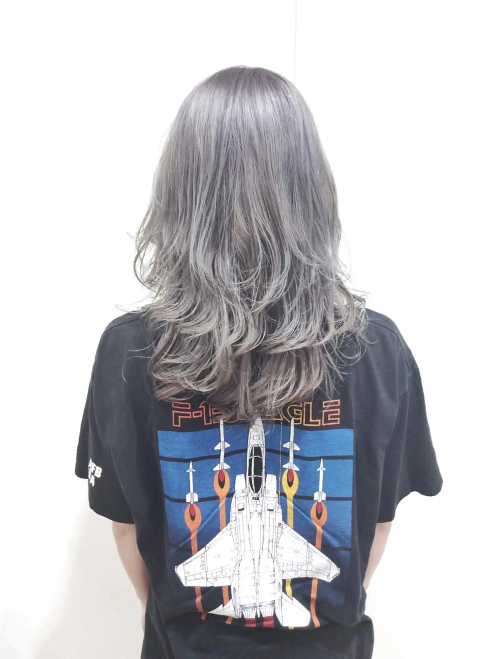 ロング カラー ブリーチ シルバー Shingo #パーマのヘアスタイル