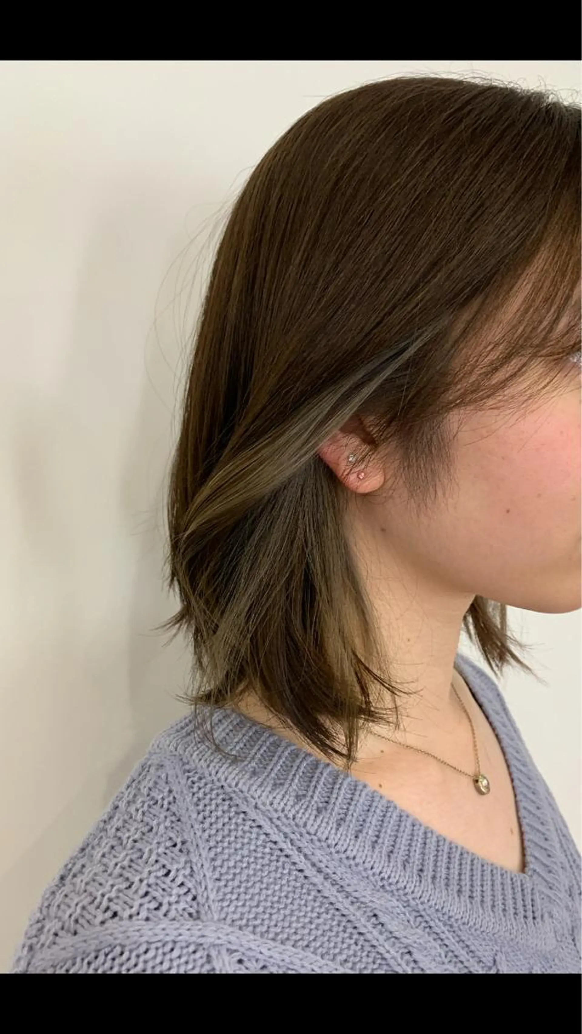 ミディアム カラー よこつか あみのヘアスタイル