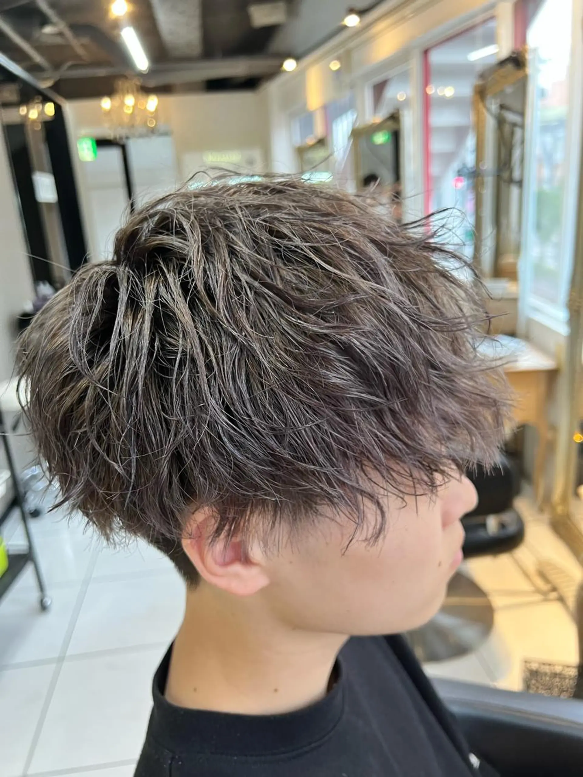 カラー パーマ メンズ パーマ特化美容師 茂木広幸のヘアスタイル