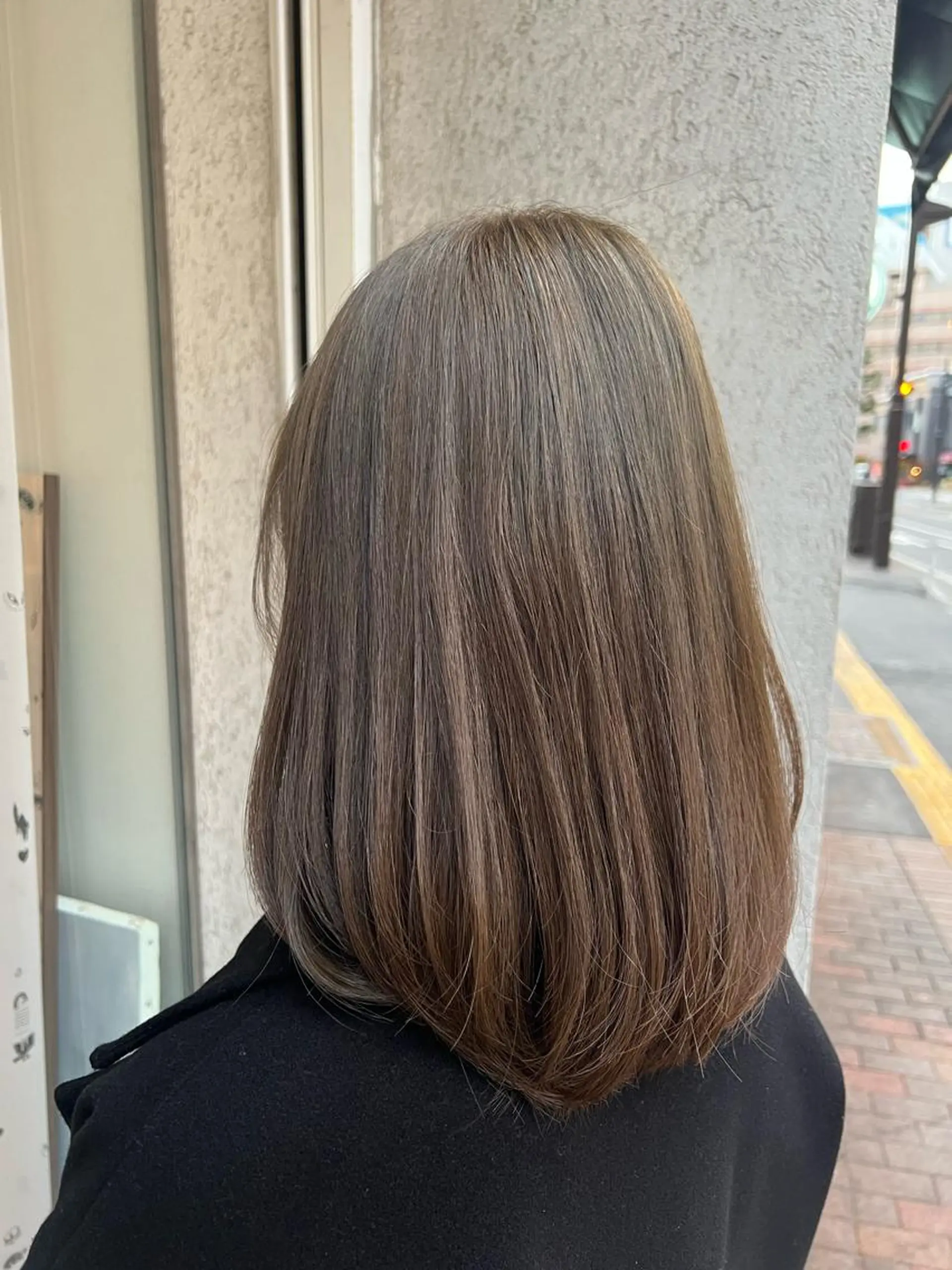 ミディアム カラー カット ヘアカラー haru .のヘアスタイル