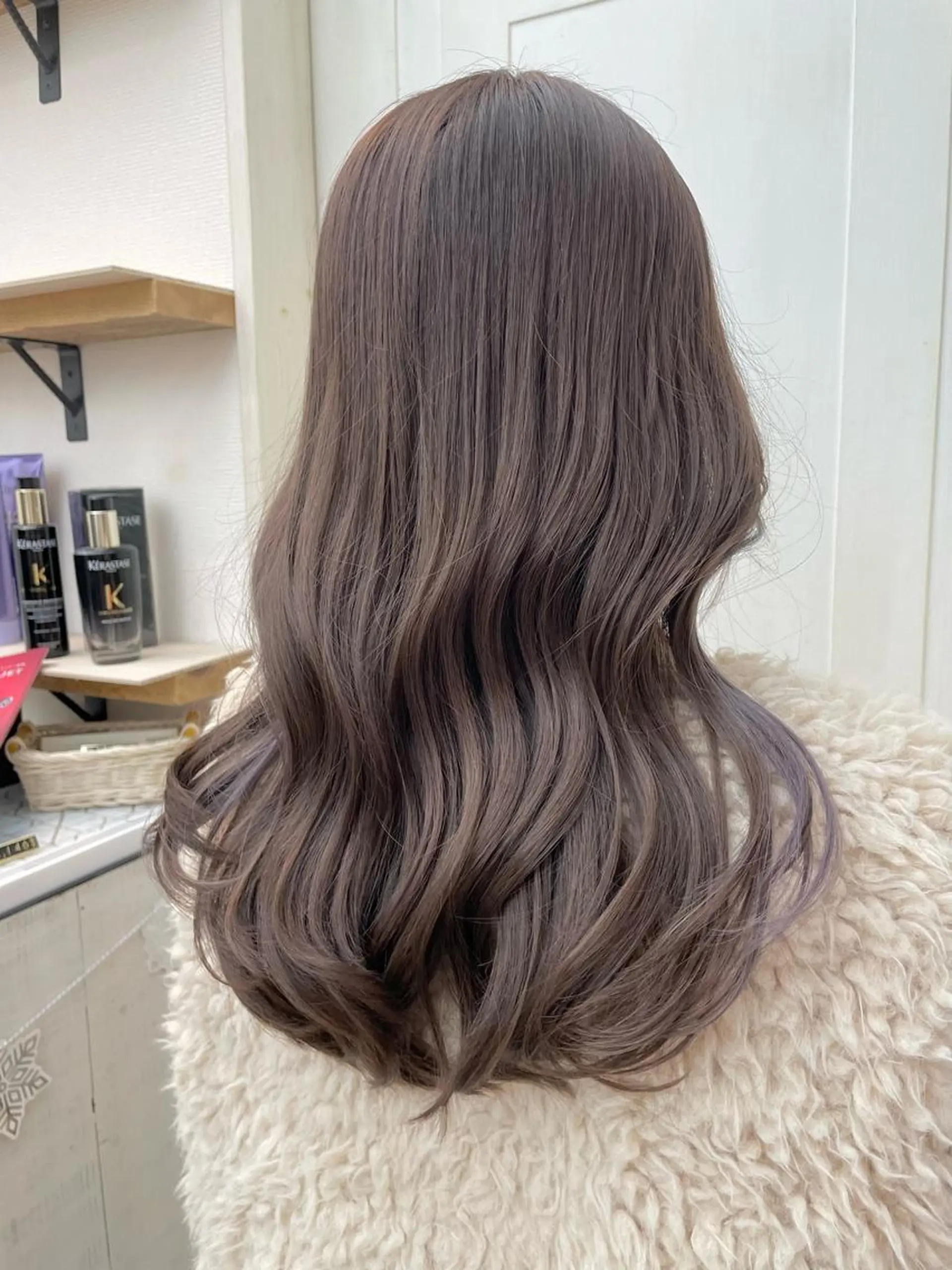 セミロング カラー ヘアアレンジ 髪質改善 トリートメント カット ヘアカラー トリートメント ヘアセット 前髪顔周り✂️店長 ❤️アマミヤ❤️のヘアスタイル