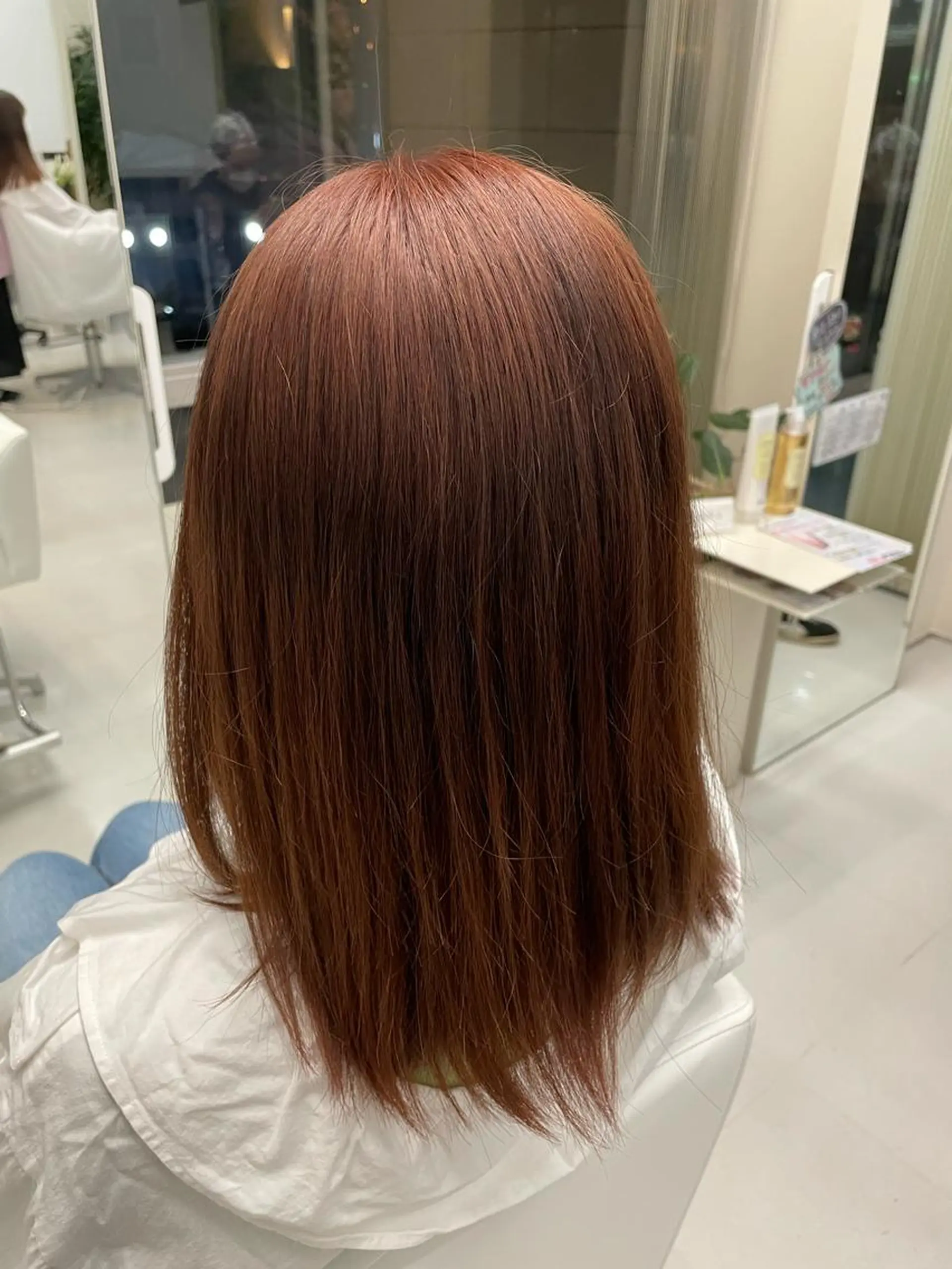 カラー ブラウンカラー ピンクカラー 山本 菜月のヘアスタイル