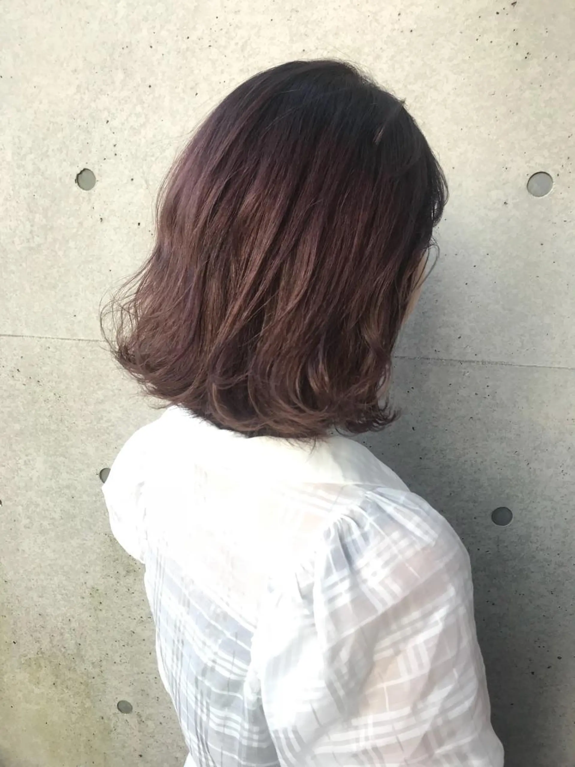 ミディアム カラー ヘアアレンジ 透明感カラー ピンクカラー バイオレットカラー バイオレットピンク clan所属・Satsuki ✂︎♡のヘアスタイル