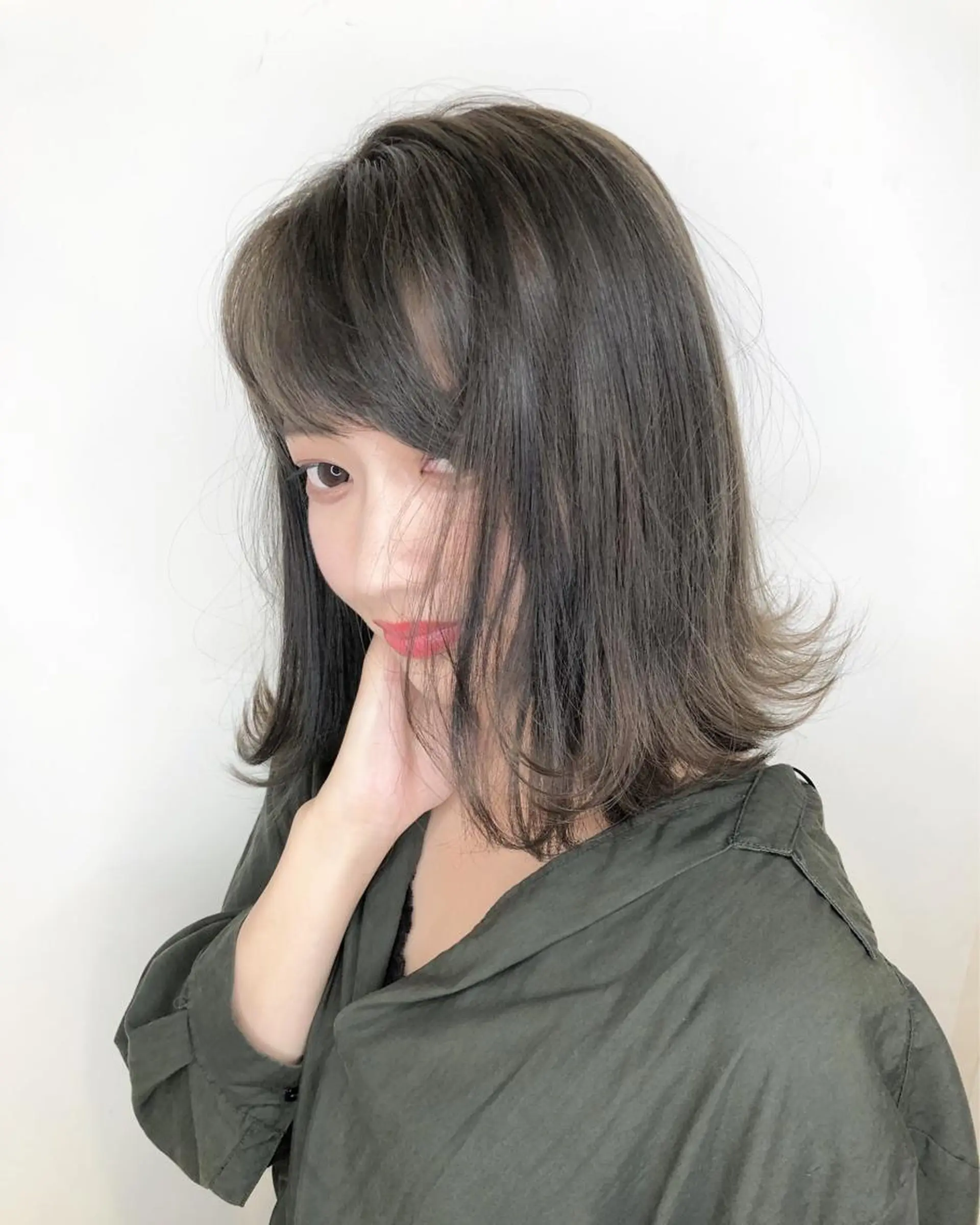 ミディアム ブリーチ/髪質改善 NYNY大久保のヘアスタイル