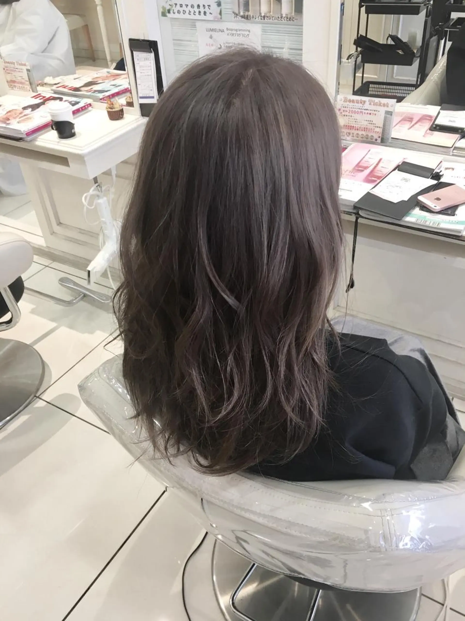 セミロング カラー ベージュカラー 髪質改善/美髪矯正 マネージャー福永のヘアスタイル