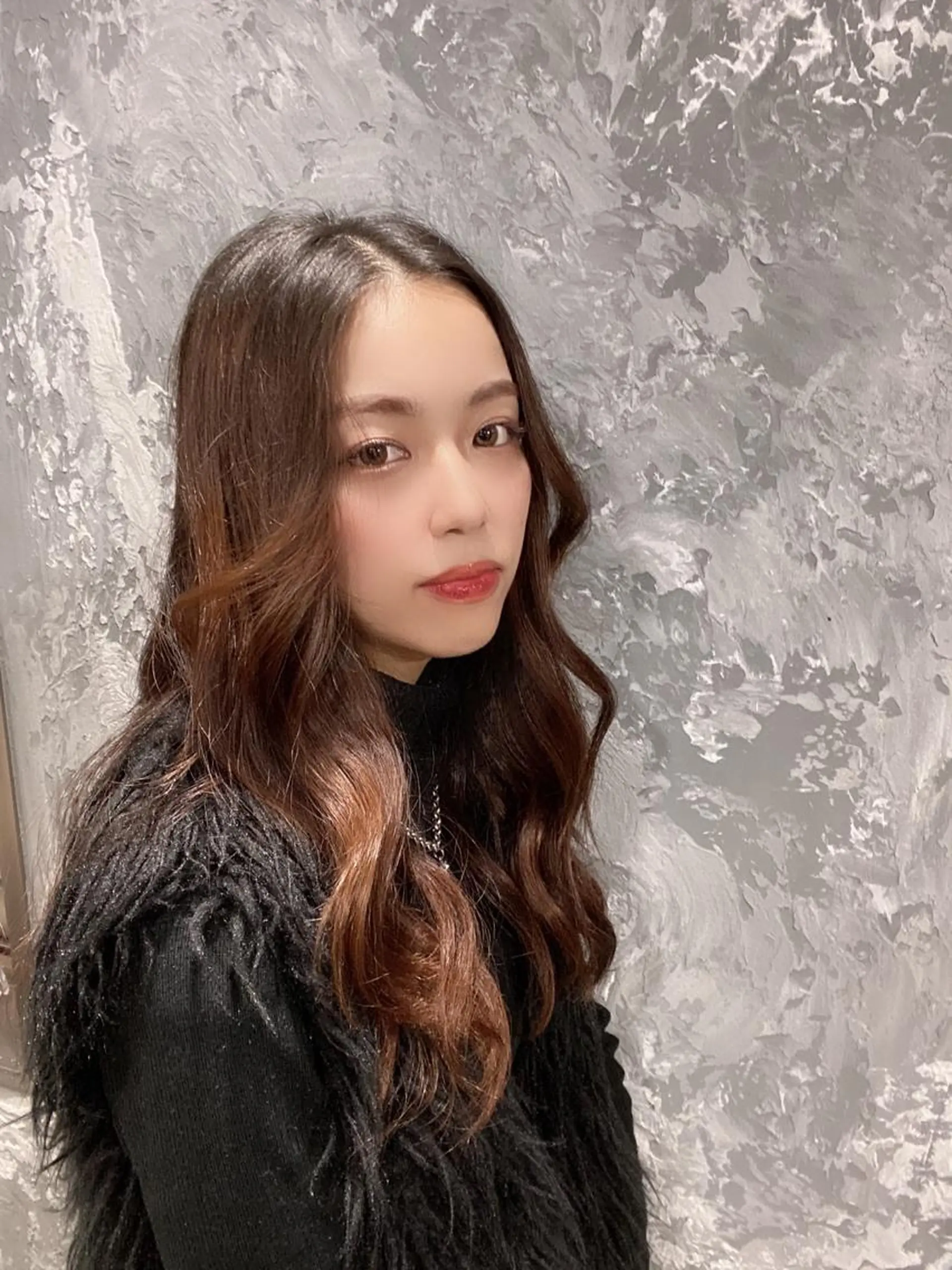 ミディアム カラー パーマ ヘアアレンジ メンズ キッズ ネイル マツエク・マツパ 韓国/トレンド レイヤー【101】のヘアスタイル