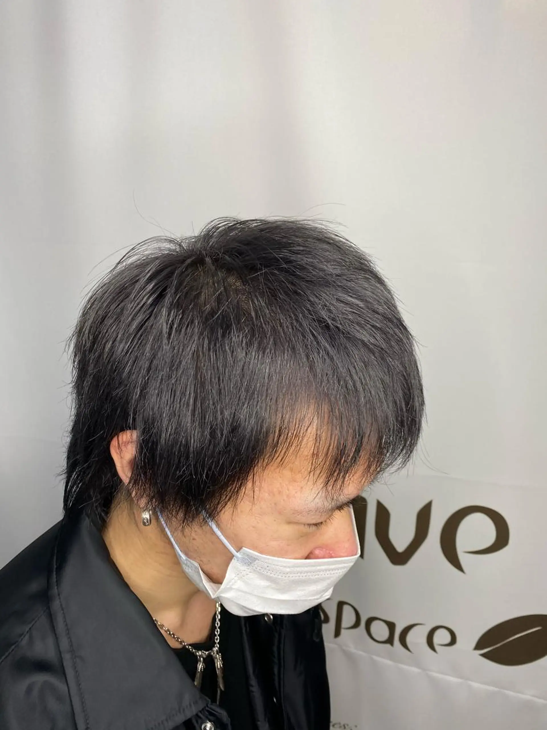 ショート カラー パーマ ヘアアレンジ メンズ キッズ ネイル マツエク・マツパ ブルーカラー ブルーグレー ブルー emu所属・🌈髪質改善・美髪矯 正・平野瀬乃🌈のヘアスタイル