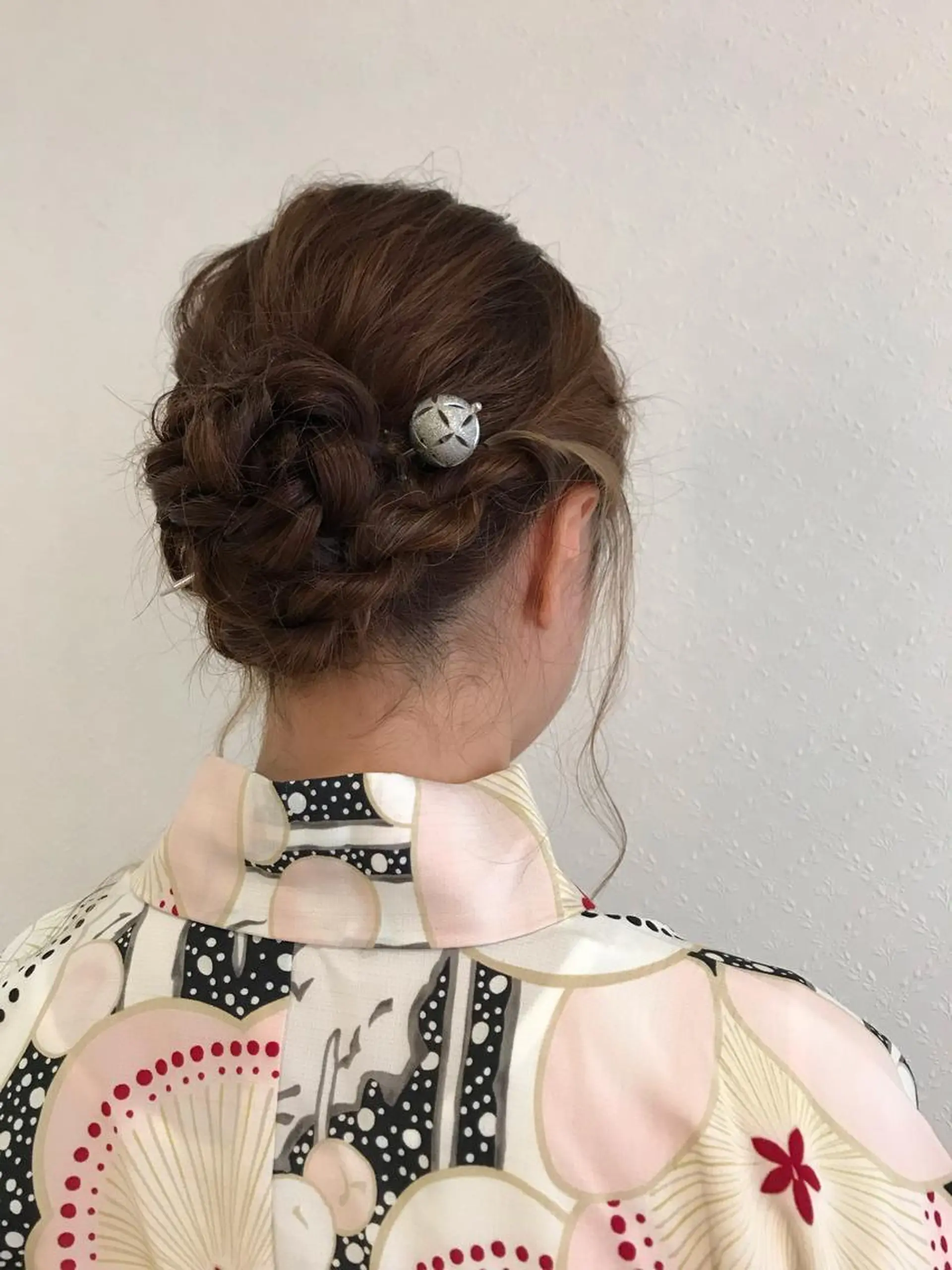 ロング 浴衣 松島 涼花のヘアスタイル