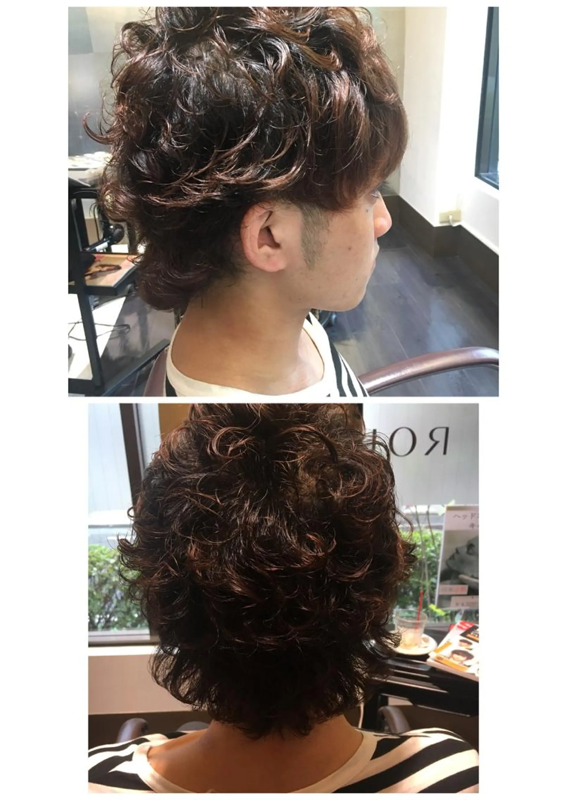 ショート パーマ メンズ メンズパーマ メンズウルフカット ウルフカット hair salon k2所属・hair salon　k2のヘアスタイル