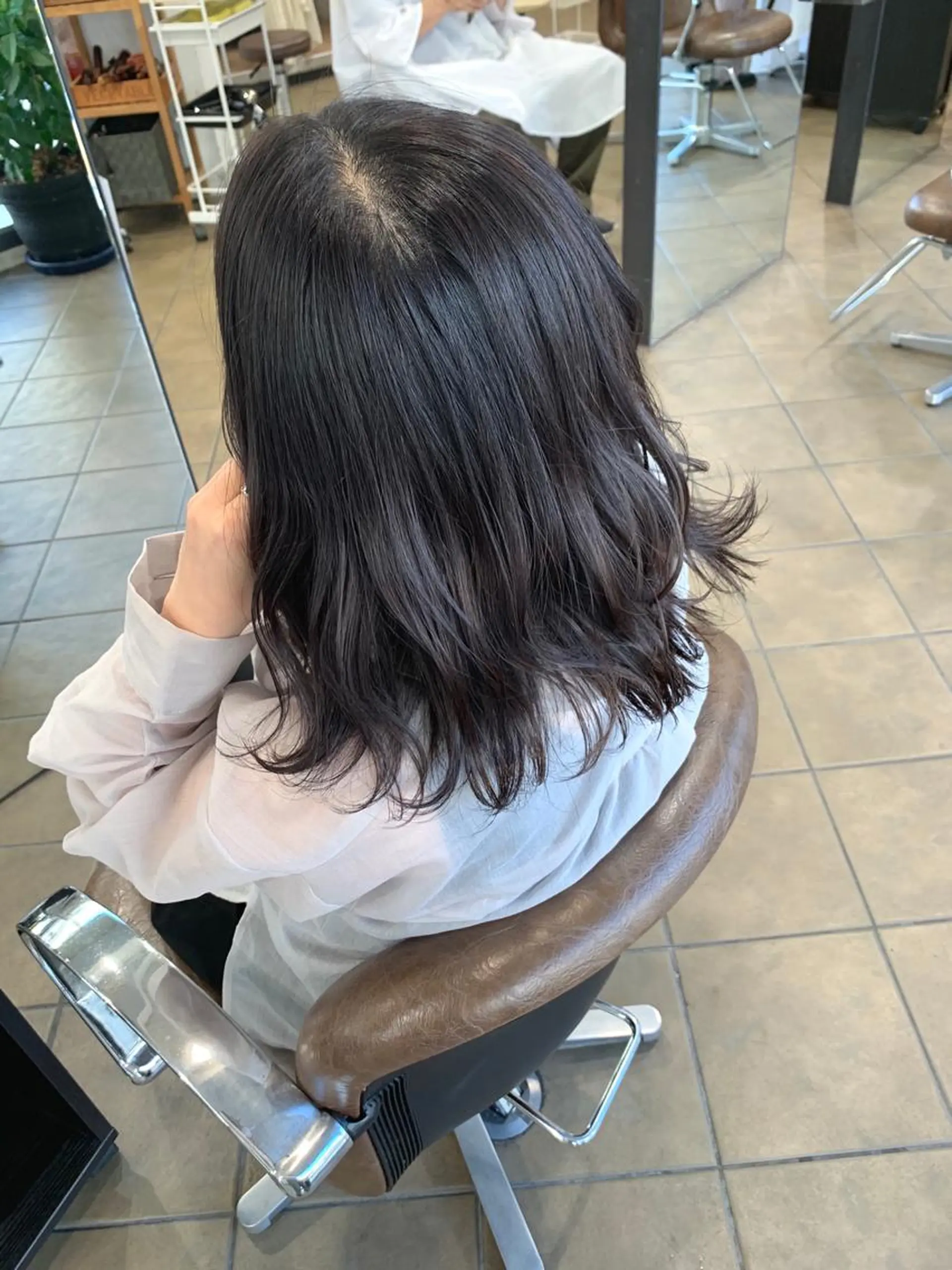 ミディアム カラー カット ヘアカラー 明石遼/ベージュ / ピンクのヘアスタイル