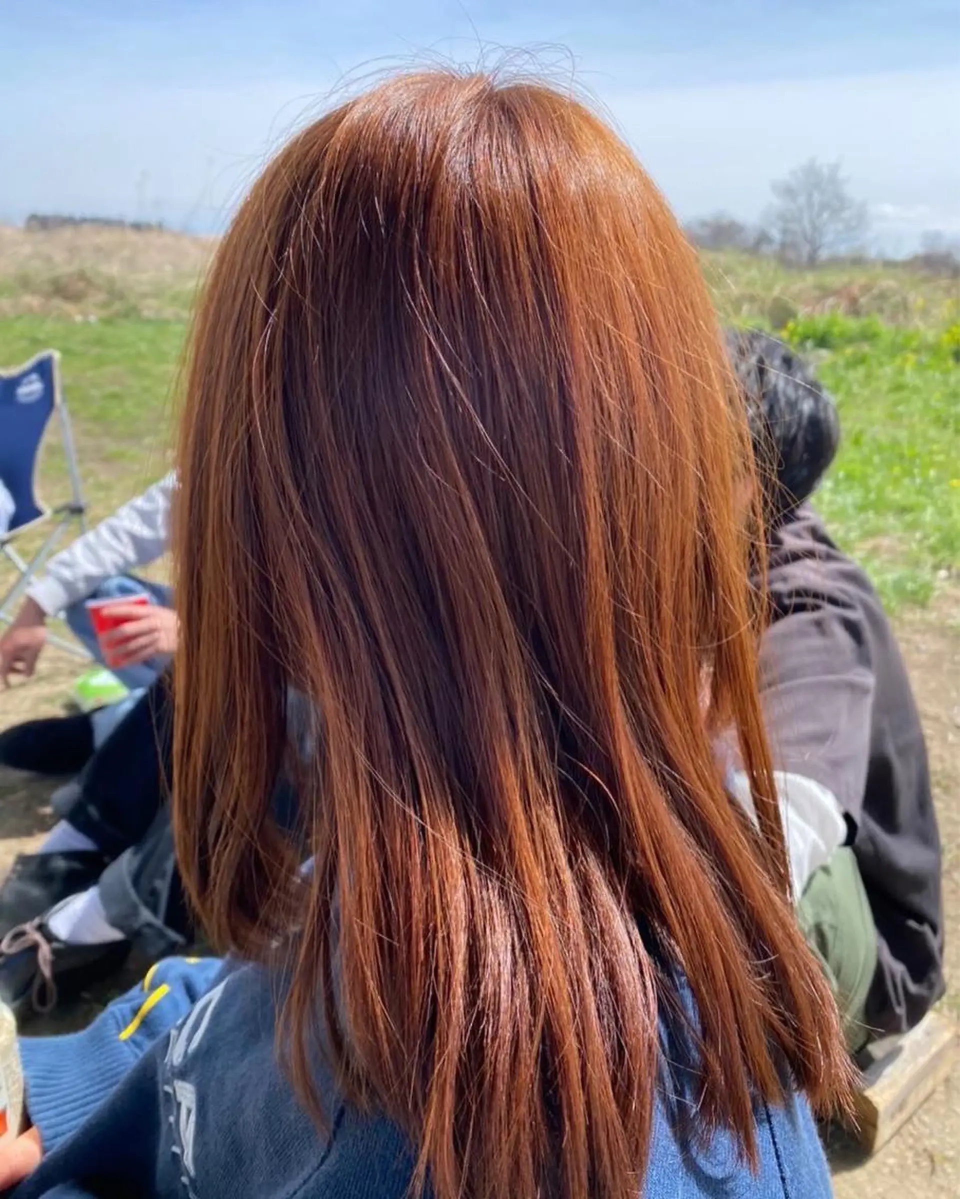 カラー ベージュカラー オレンジ オレンジベージュ 國井 廉のヘアスタイル