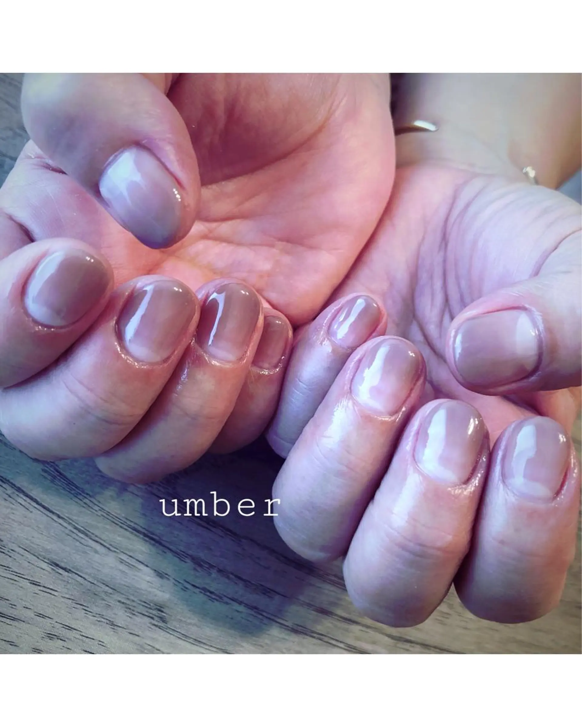 ネイル クリアネイル フットネイル フレンチネイル グラデーション マグネットネイル ハンドネイル umber 三茶1分のネイルデザイン