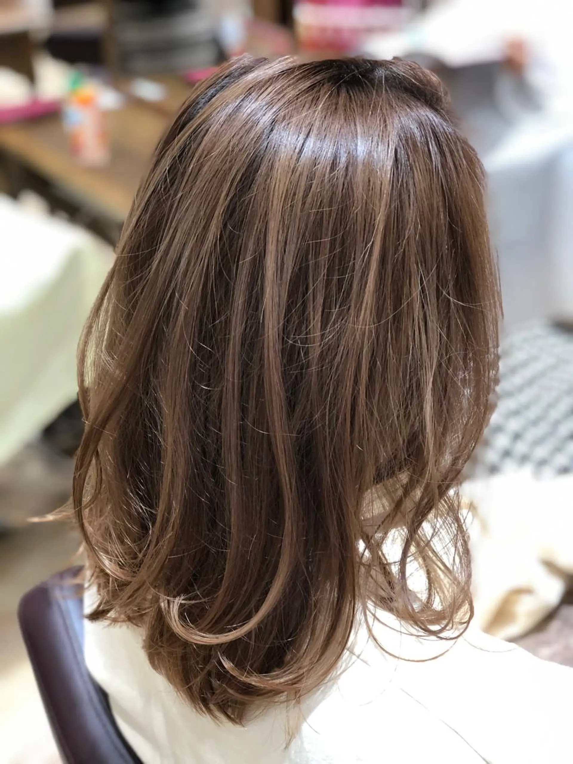 セミロング カラー 🍀褒められヘア🍀 松尾舜のヘアスタイル