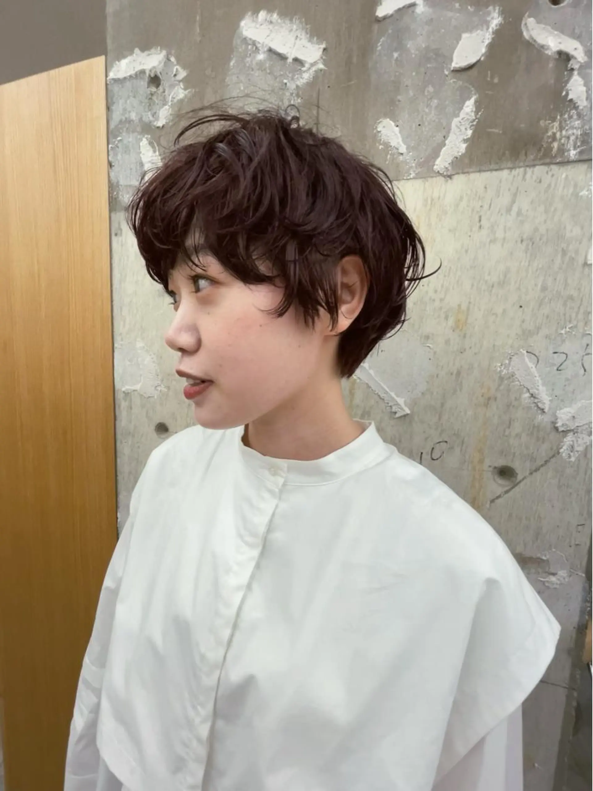 ショート カラー パーマ カット ヘッドスパ 垢抜けボブ/SAHO /OAK溝の口のヘアスタイル