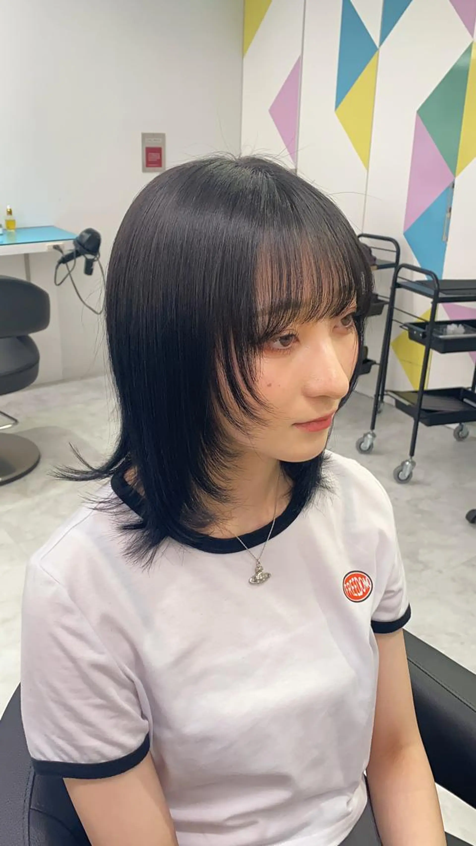 ロング 艶カラー/ハイトーン /レイヤーカットのヘアスタイル