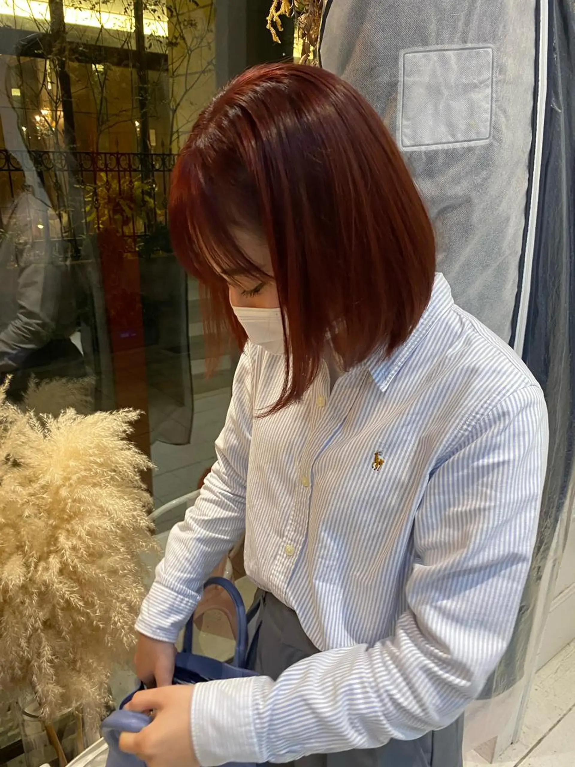 ミディアム カラー 原田 梓未のヘアスタイル