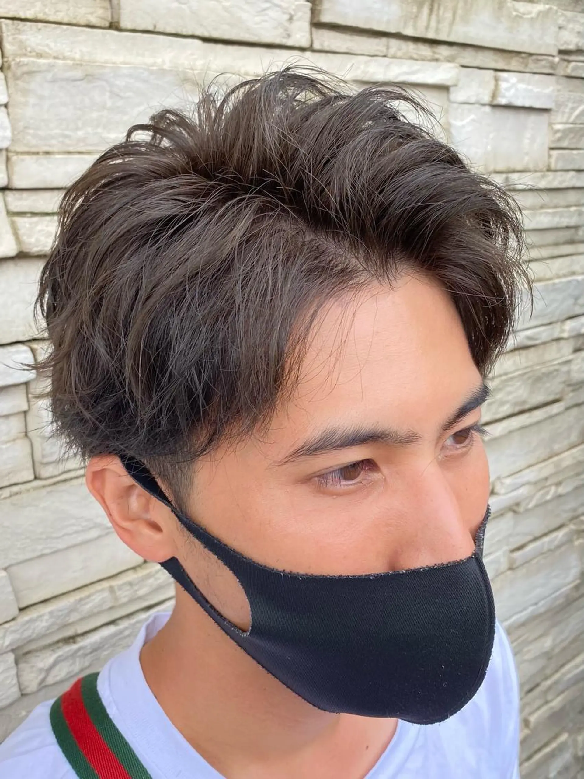 ショート カラー メンズ メンズブリーチ ブリーチ イルミナカラー ブリーチなしカラー 塩谷黎✨ブリーチ無W カラーメンズパーマ✨のヘアスタイル