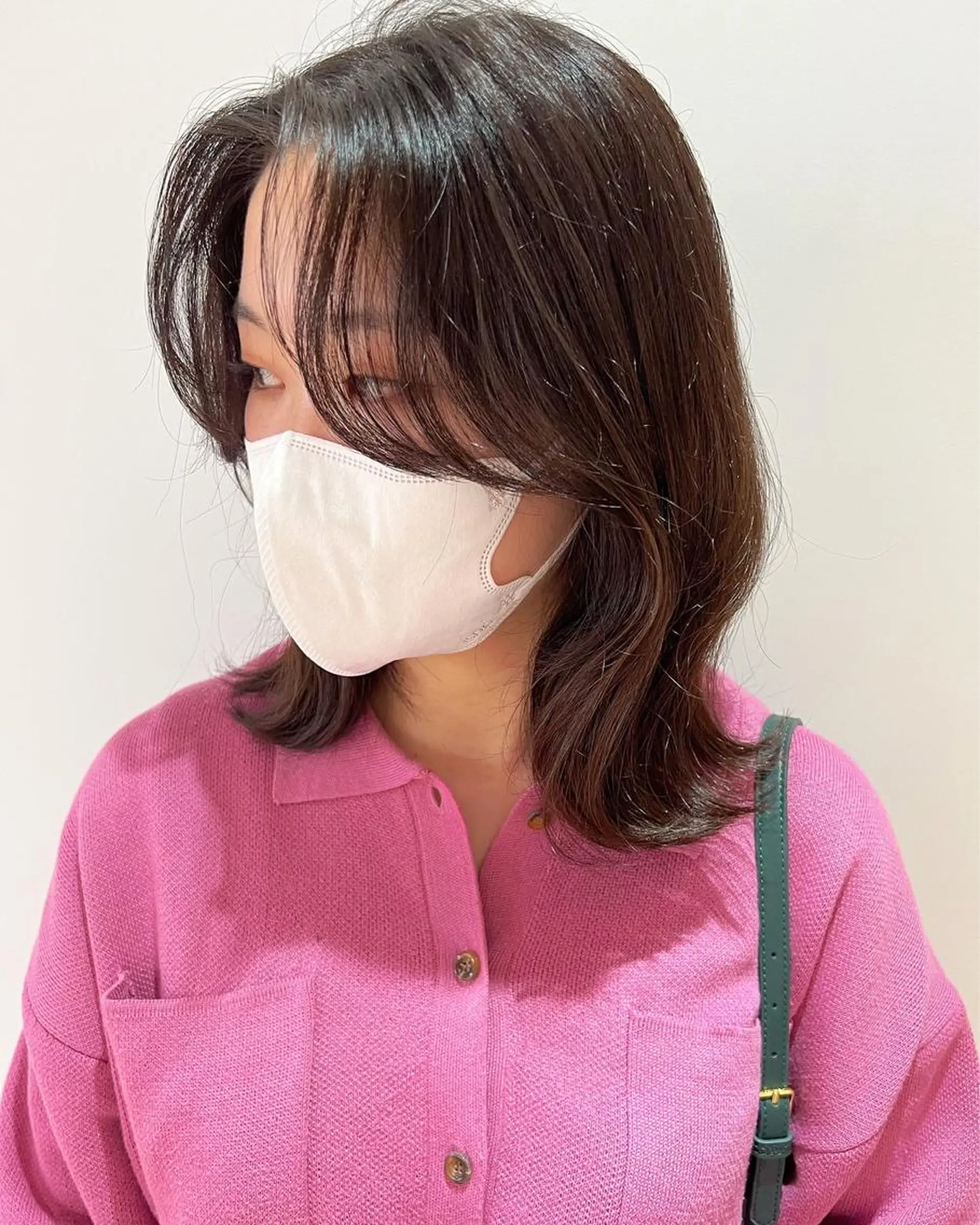 ミディアム カラー MARU レイヤー/パーマのヘアスタイル