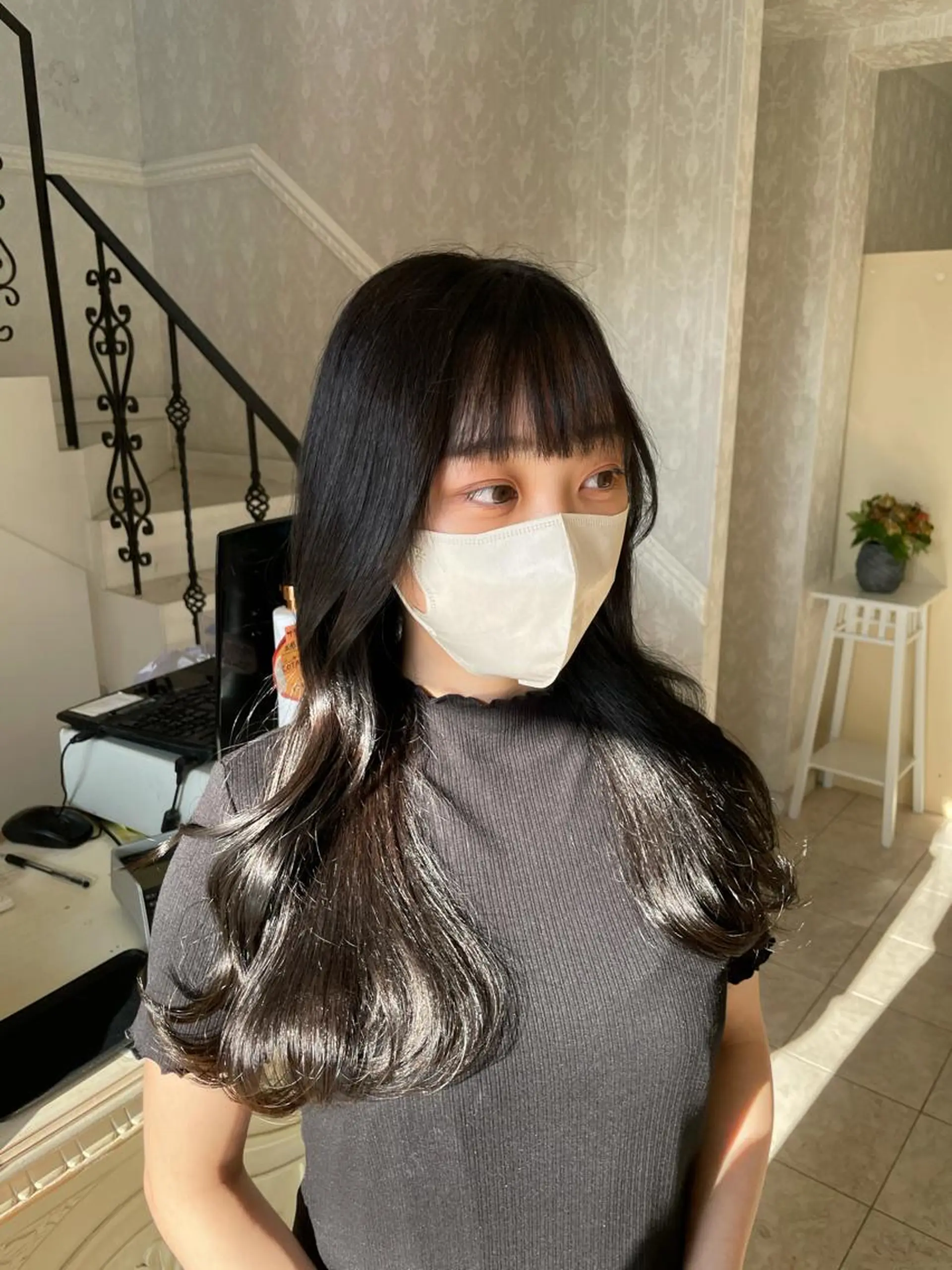 ロング カラー グレージュ カット ヘアカラー トリートメント hair  studio A.R.S所属・烏丸/艶髪/レイヤー /韓国風/廣瀬尚輝のヘアスタイル