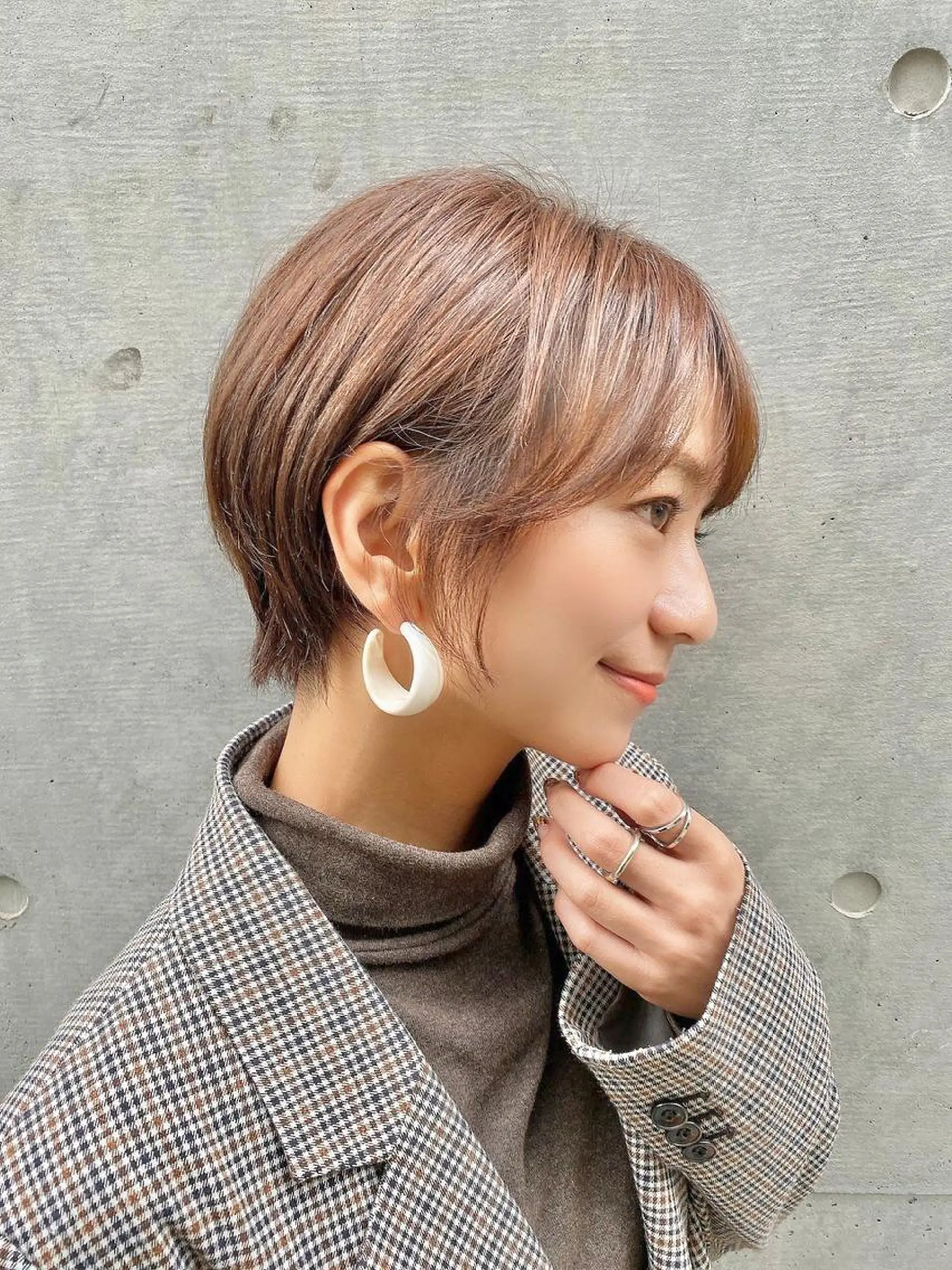 ショート カラー ヘアアレンジ ショートヘア ❣️韓国レイヤー ❣️渡部晃輝のヘアスタイル