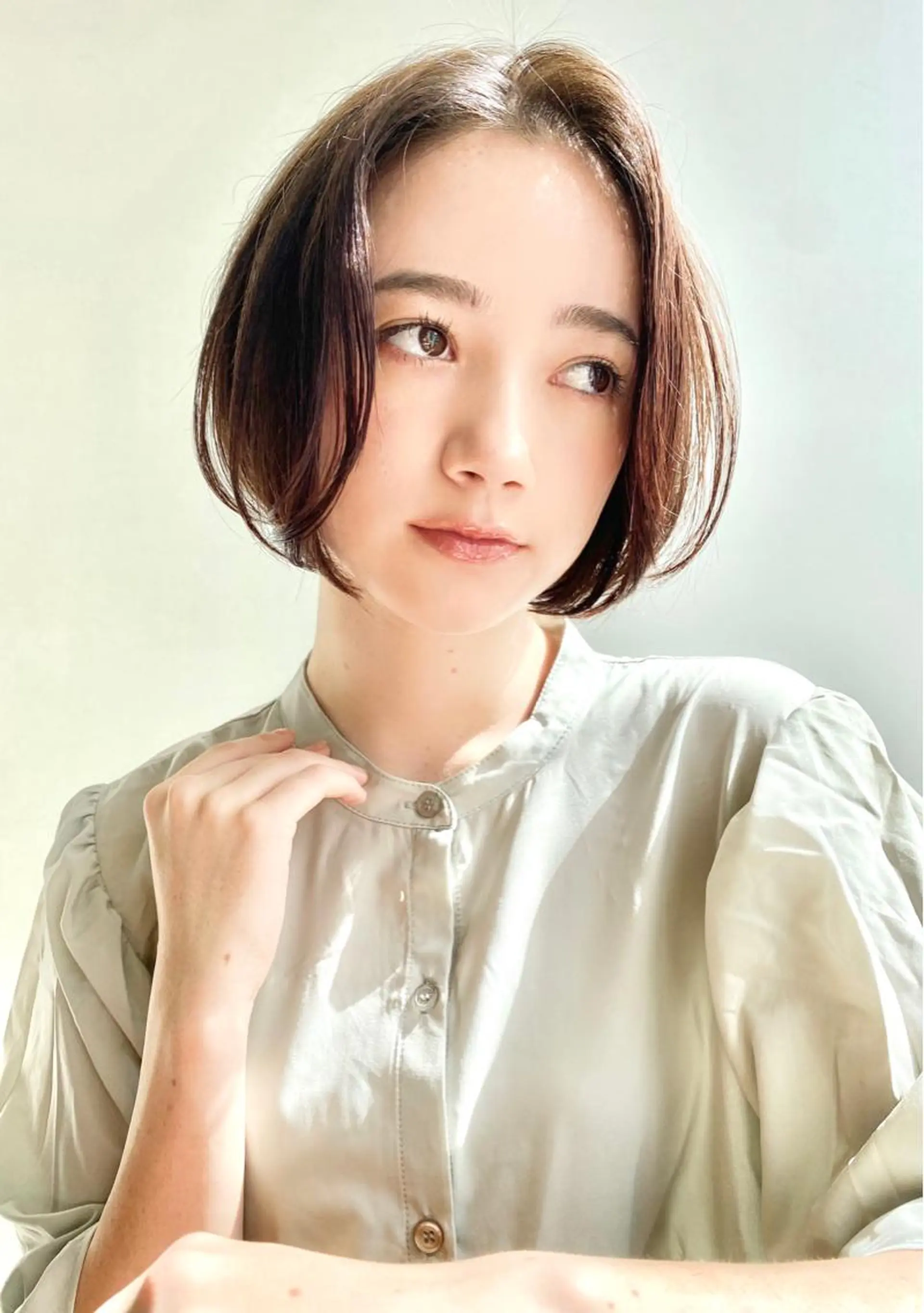 ミディアム カラー アッシュ ベージュカラー ボブ 表参道 髪質改善専門のその他イメージ