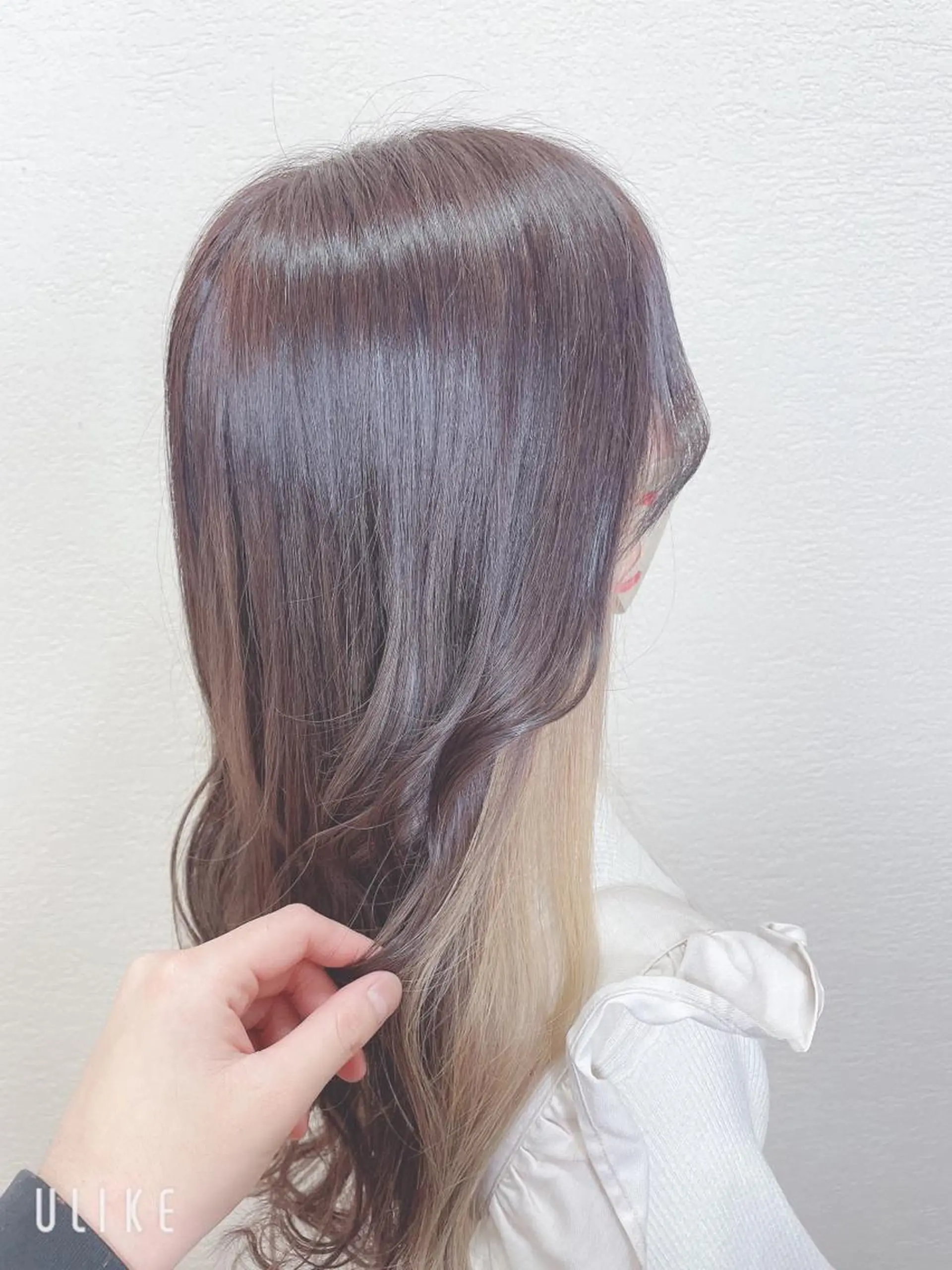 ロング カラー ベージュカラー ホワイトベージュ カット ヘアカラー ❣️モードケイズ塚口 和田一将のヘアスタイル