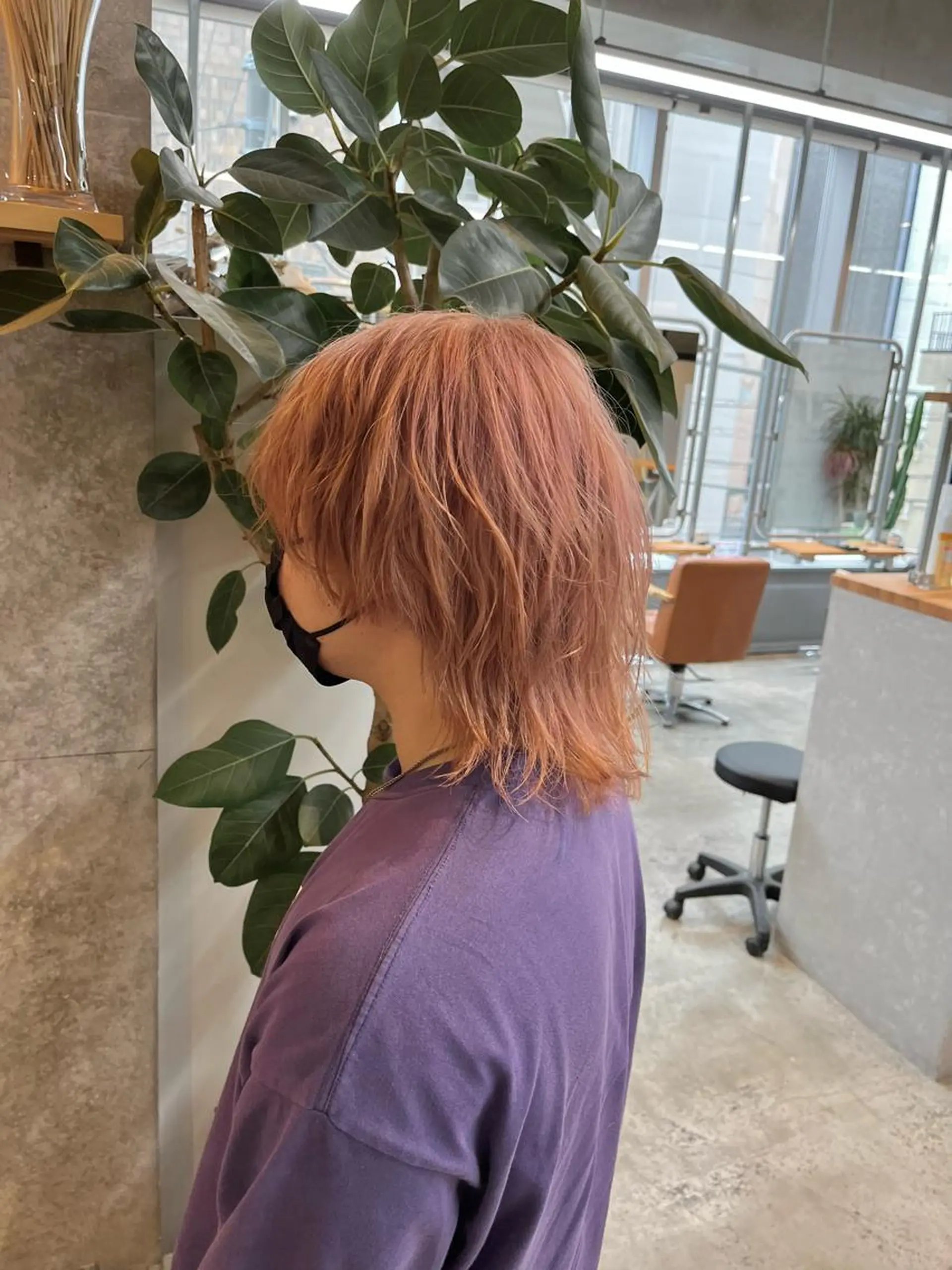 ミディアム カラー メンズ ハイトーンカラ ー/小川のヘアスタイル