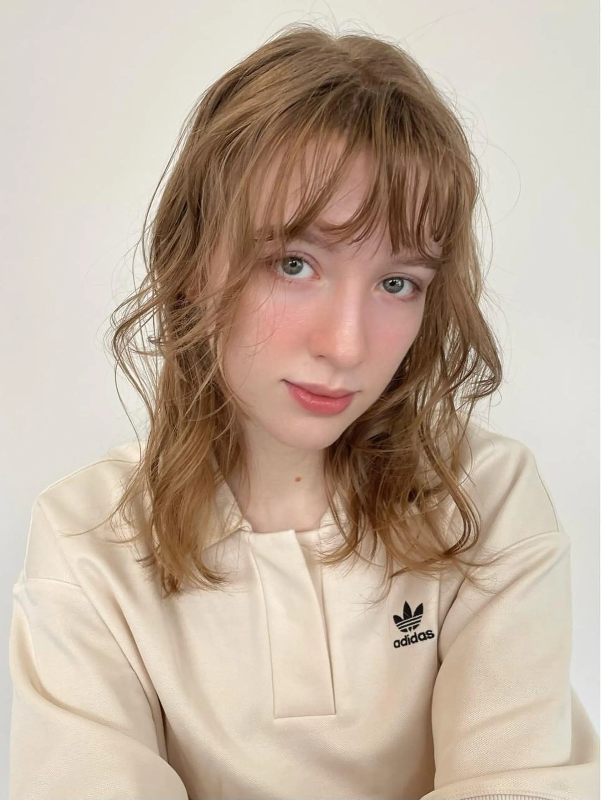 ミディアム カラー カット ヘアカラー 梅田美容室 山崎海波のヘアスタイル