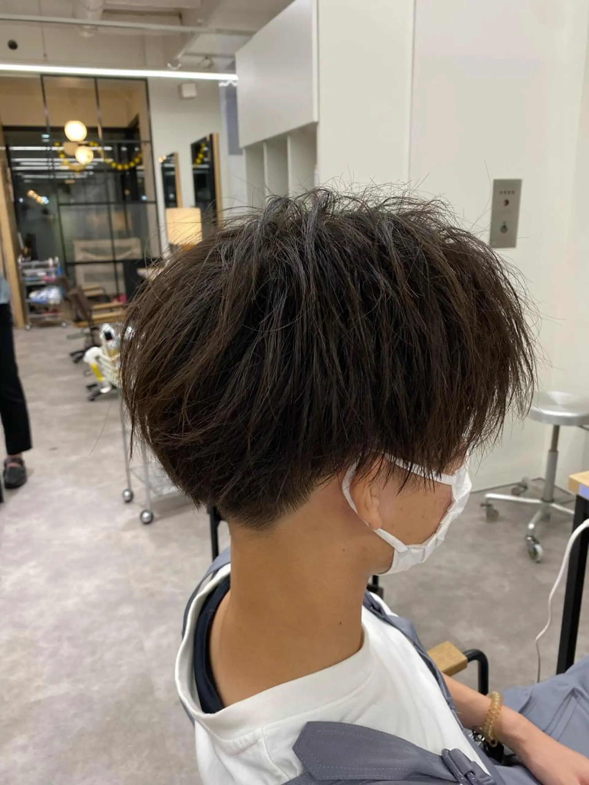 メンズ 大阪梅田 目片 素楽のヘアスタイル