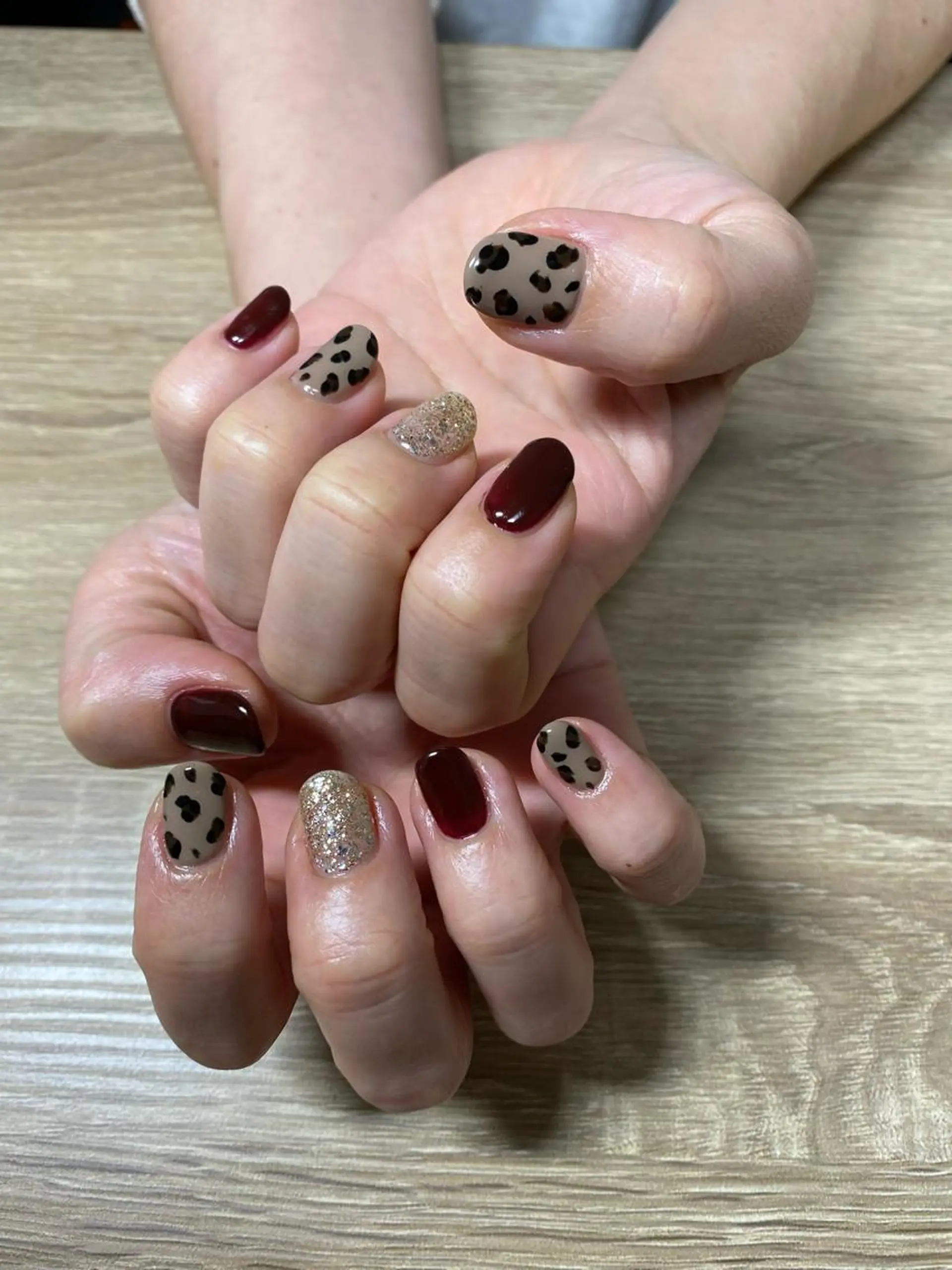 ネイル アニマル柄 自宅サロン FeelFreeのネイルデザイン