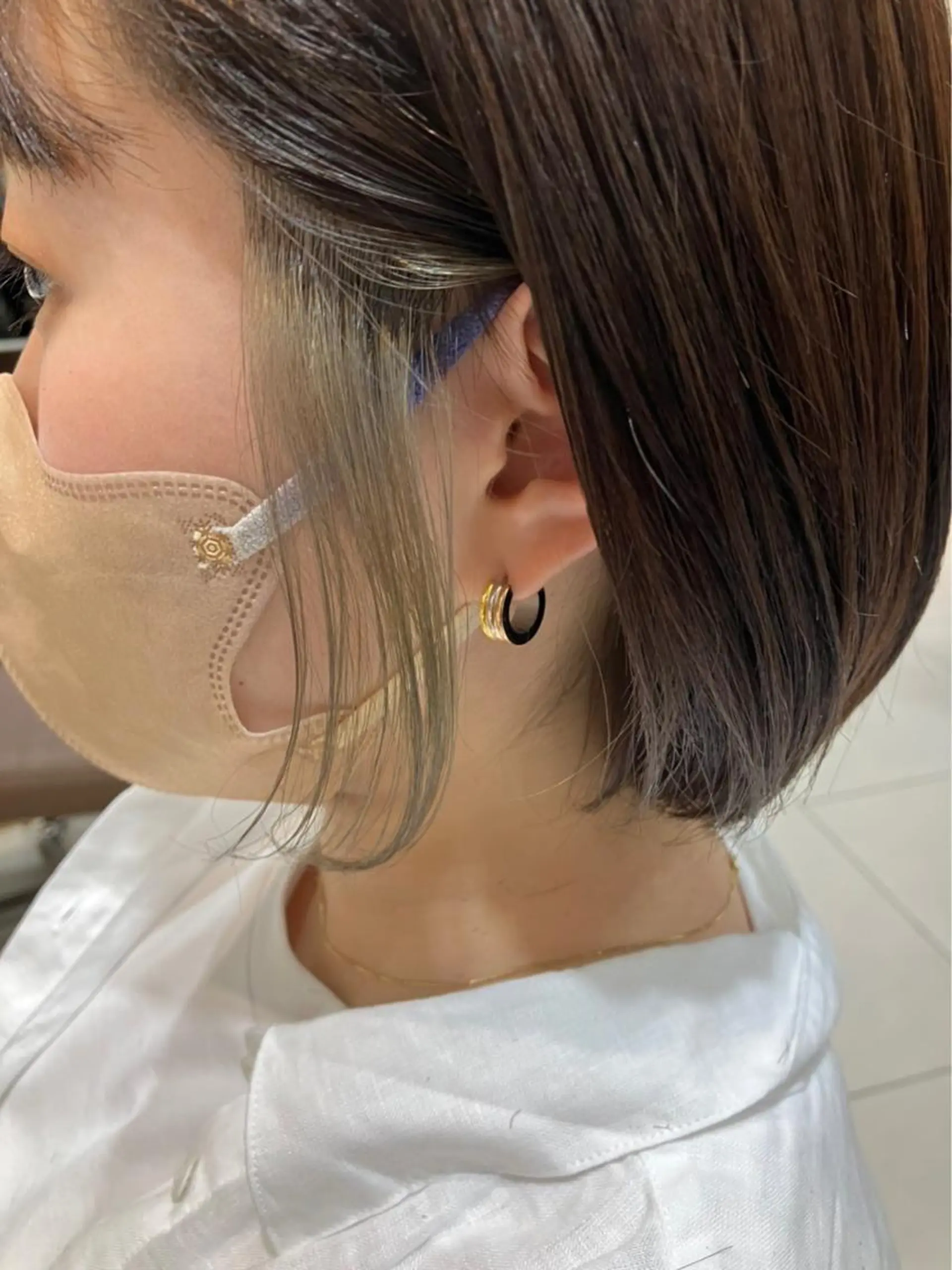 ミディアム カラー 美髪×縮毛矯正 水上真由美😘のヘアスタイル