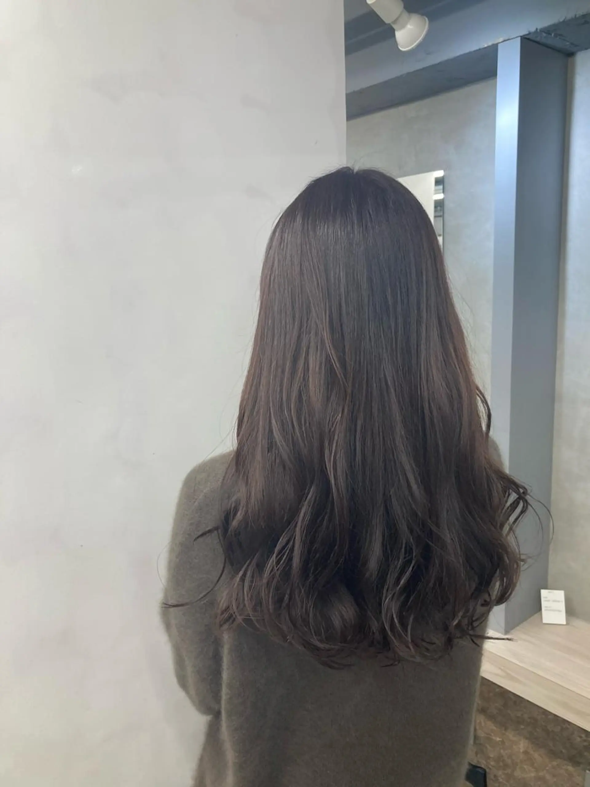 セミロング カラー グレージュ ヘアカラー トリートメント ブリーチ&似合せボブ 田中寛十のヘアスタイル