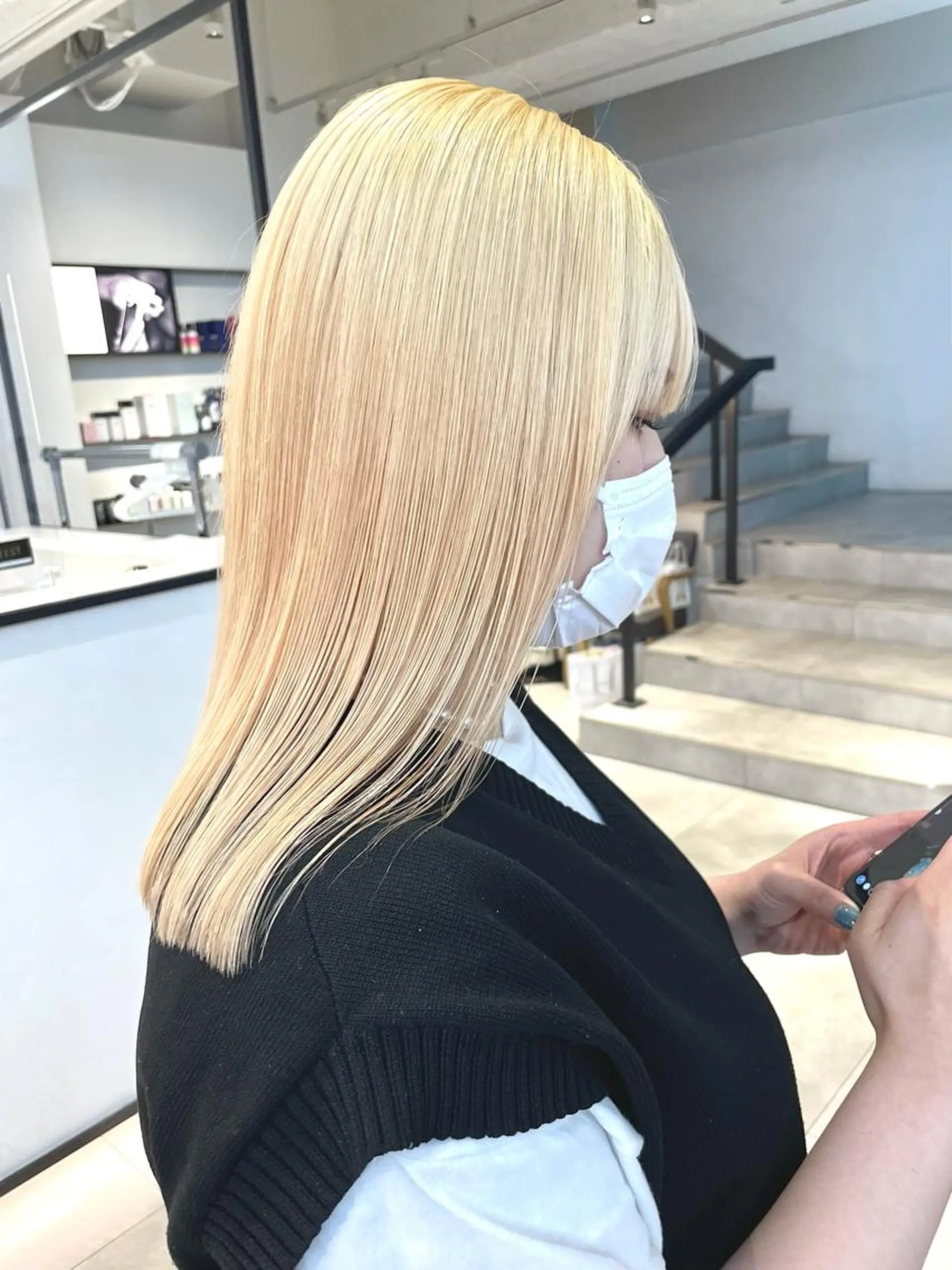 ミディアム カラー ヘアカラー 🇰🇷カルマパーマ kaito🇰🇷のヘアスタイル