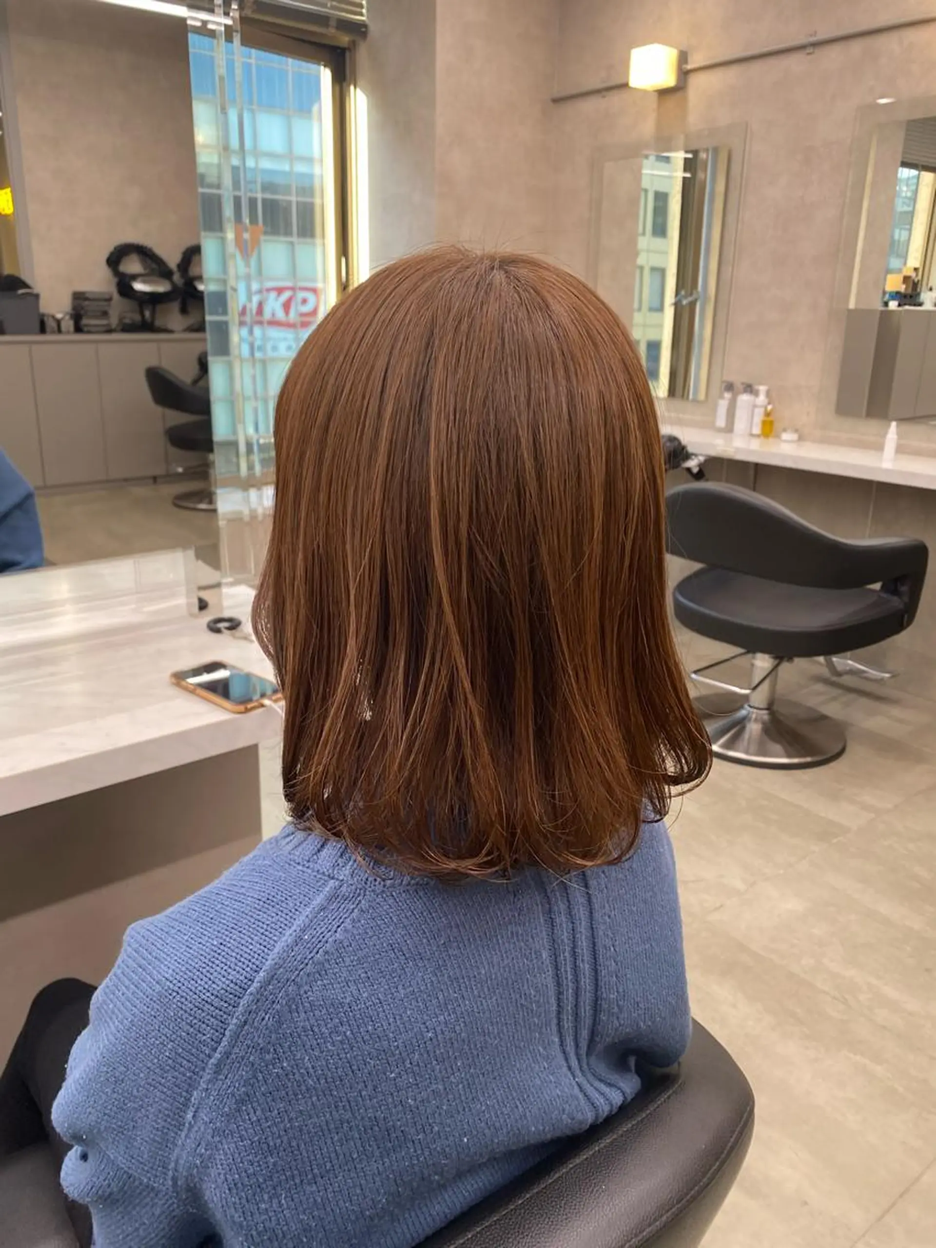 ミディアム カラー ヘアアレンジ キッズ ベージュカラー レイヤーカット TRUNAIL&EYE所属・TRU Shino🦋のマツエク・マツパデザイン