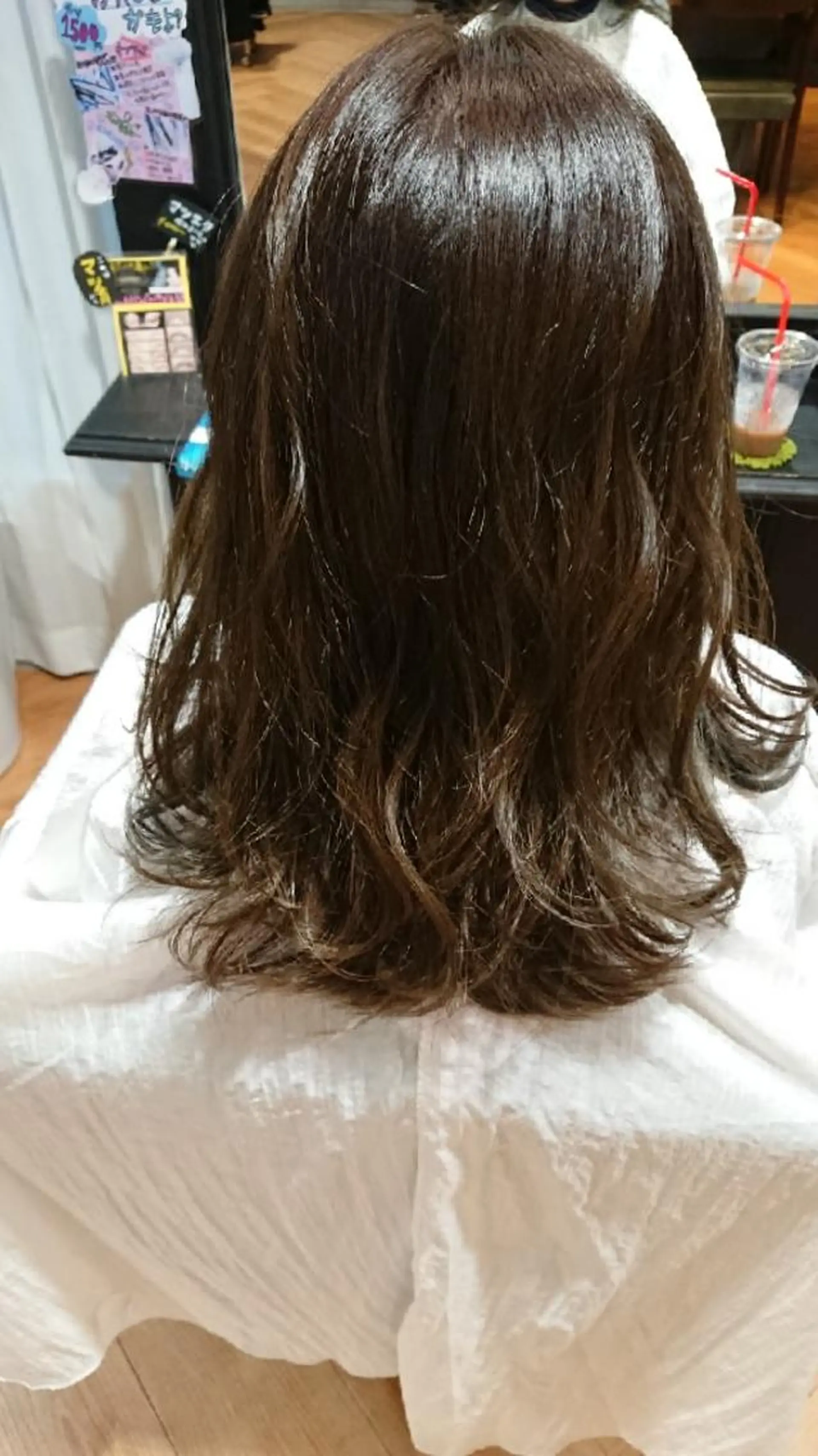 ミディアム カラー グラデーションカラー グレージュ 三好 麻美のヘアスタイル