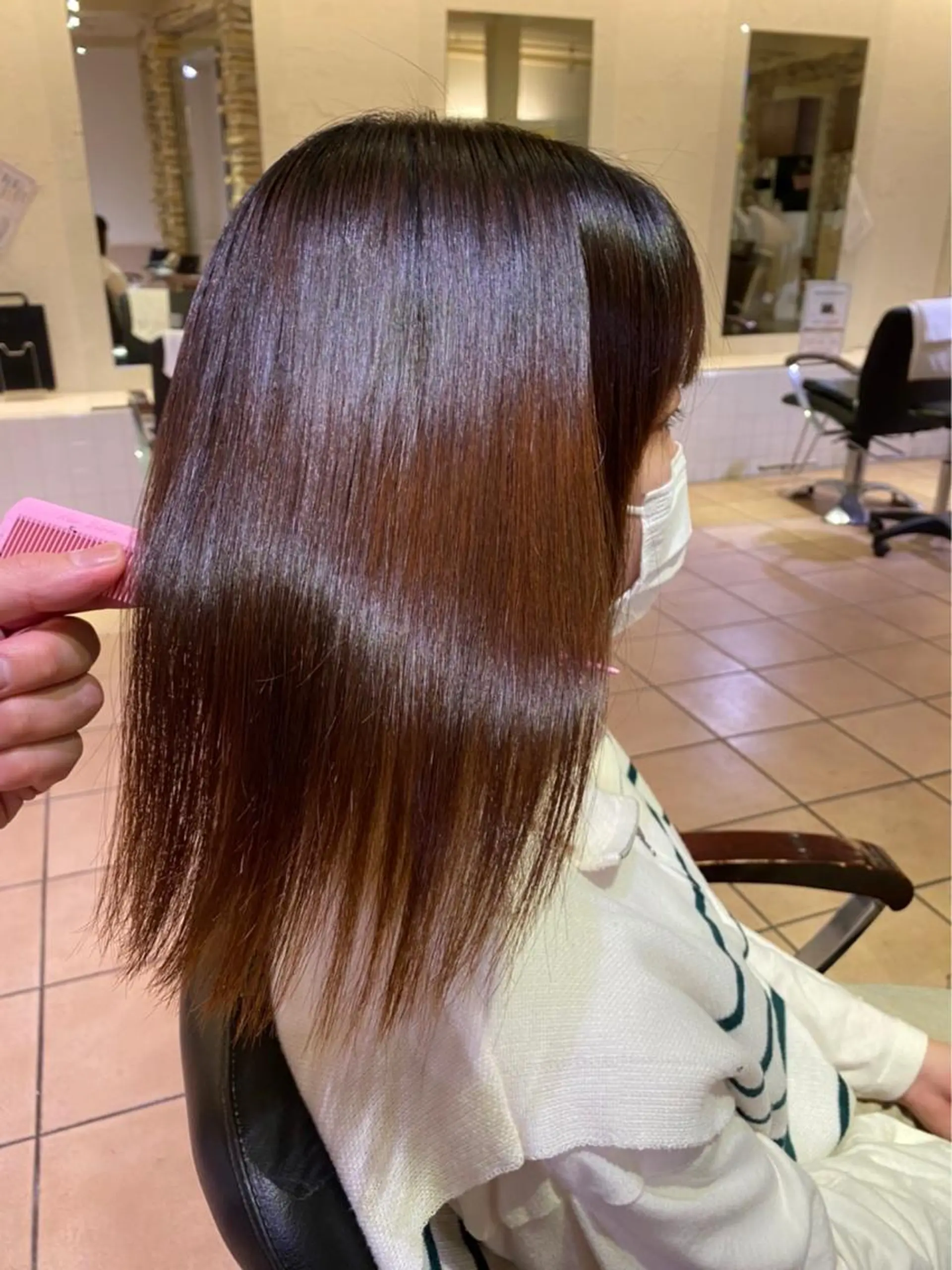 ミディアム 髪質改善 SHEER. 大阪梅田所属・髪質改善/ 梅田中崎町/宮里のヘアスタイル