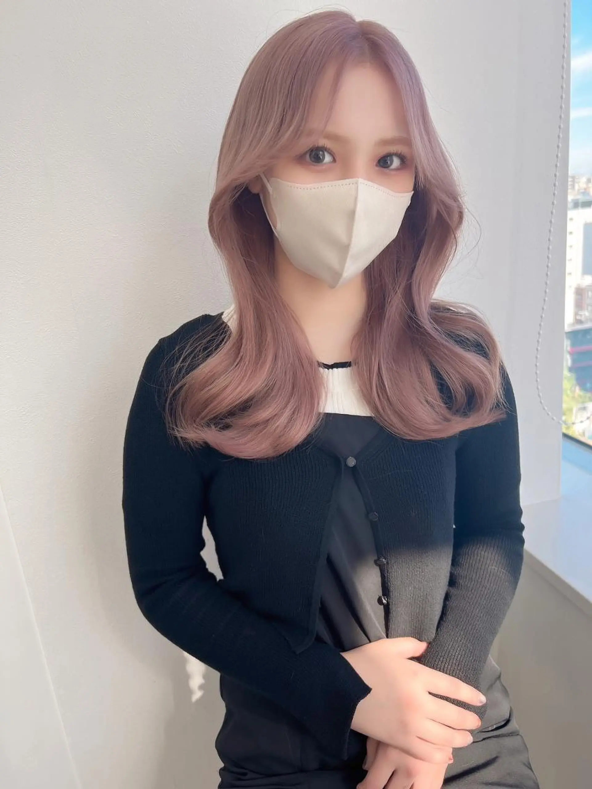 ロング カラー カット ヘアカラー トリートメント ヘッドスパ ヘアセット 🤍ベージュ×艶髪 🤍Ryuta🤍のヘアスタイル