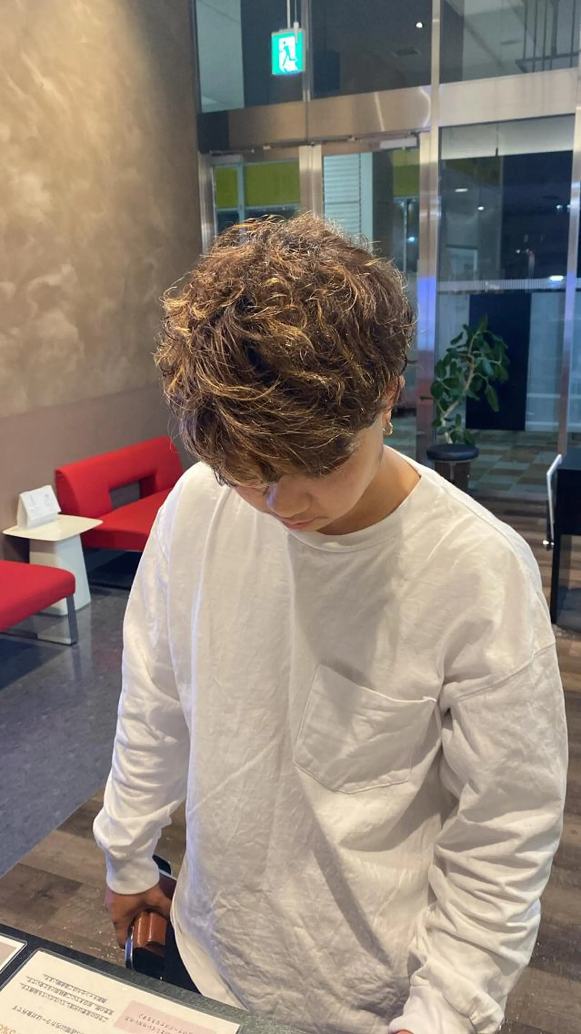 パーマ メンズ スペインカール カット パーマ STYLE エキシティ店所属・【似合わせパーマ】 STYLE 杉原 魁のヘアスタイル