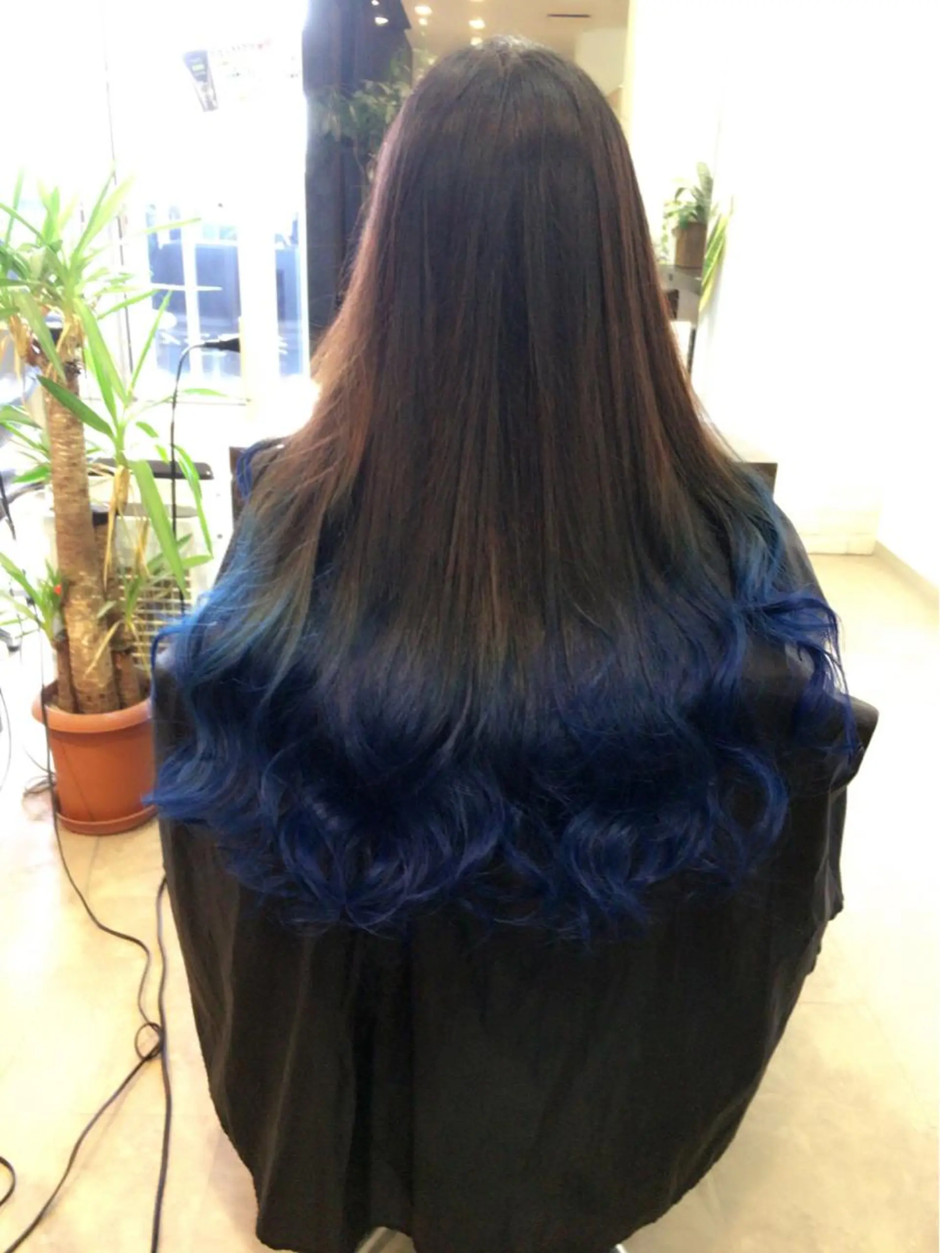 ロング カラー ブルーカラー グラデーションカラー 名駅Private Salon　Noaのヘアスタイル