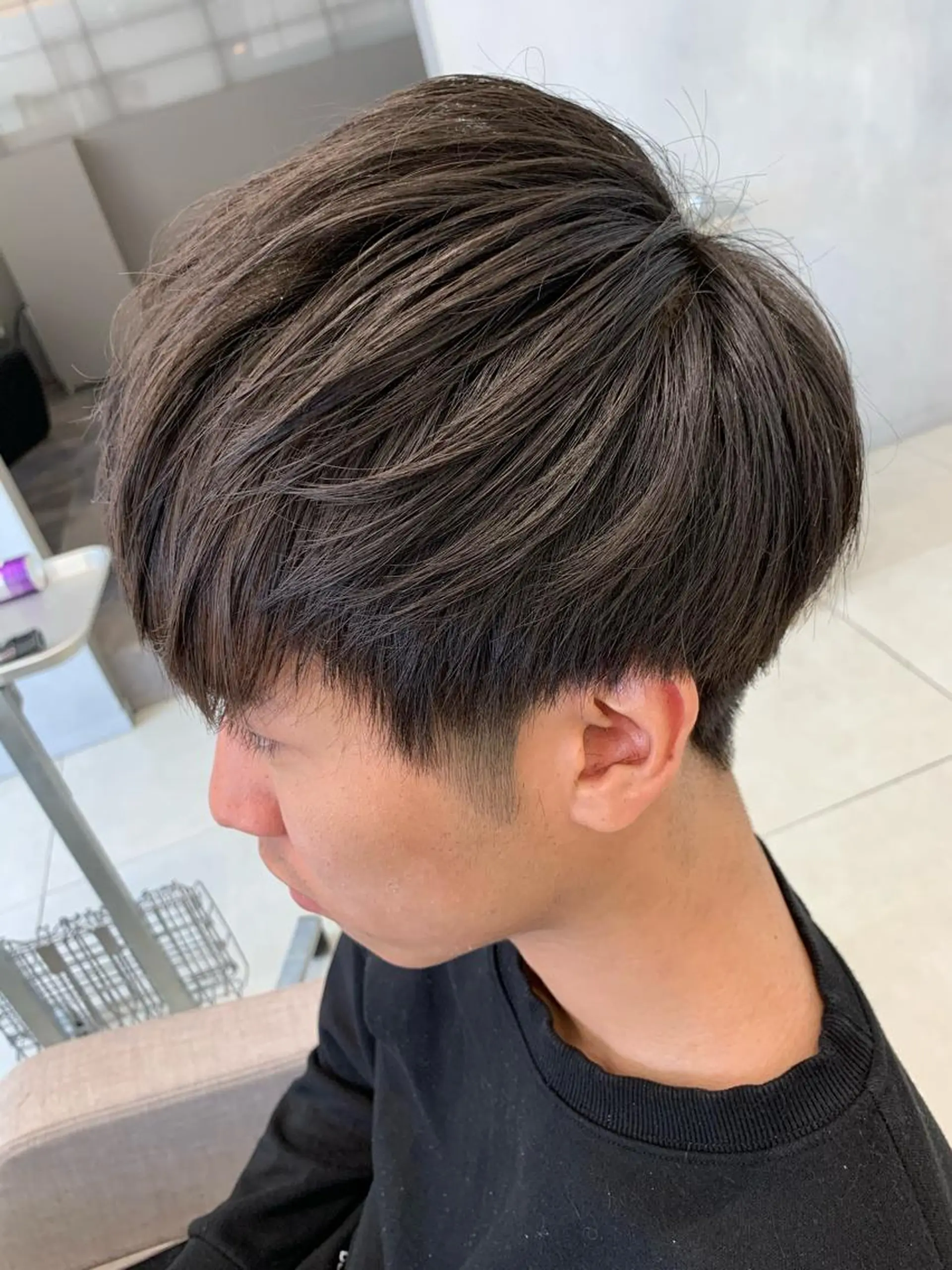 ショート メンズ 吹田 駿 髪質改善縮毛矯正のヘアスタイル