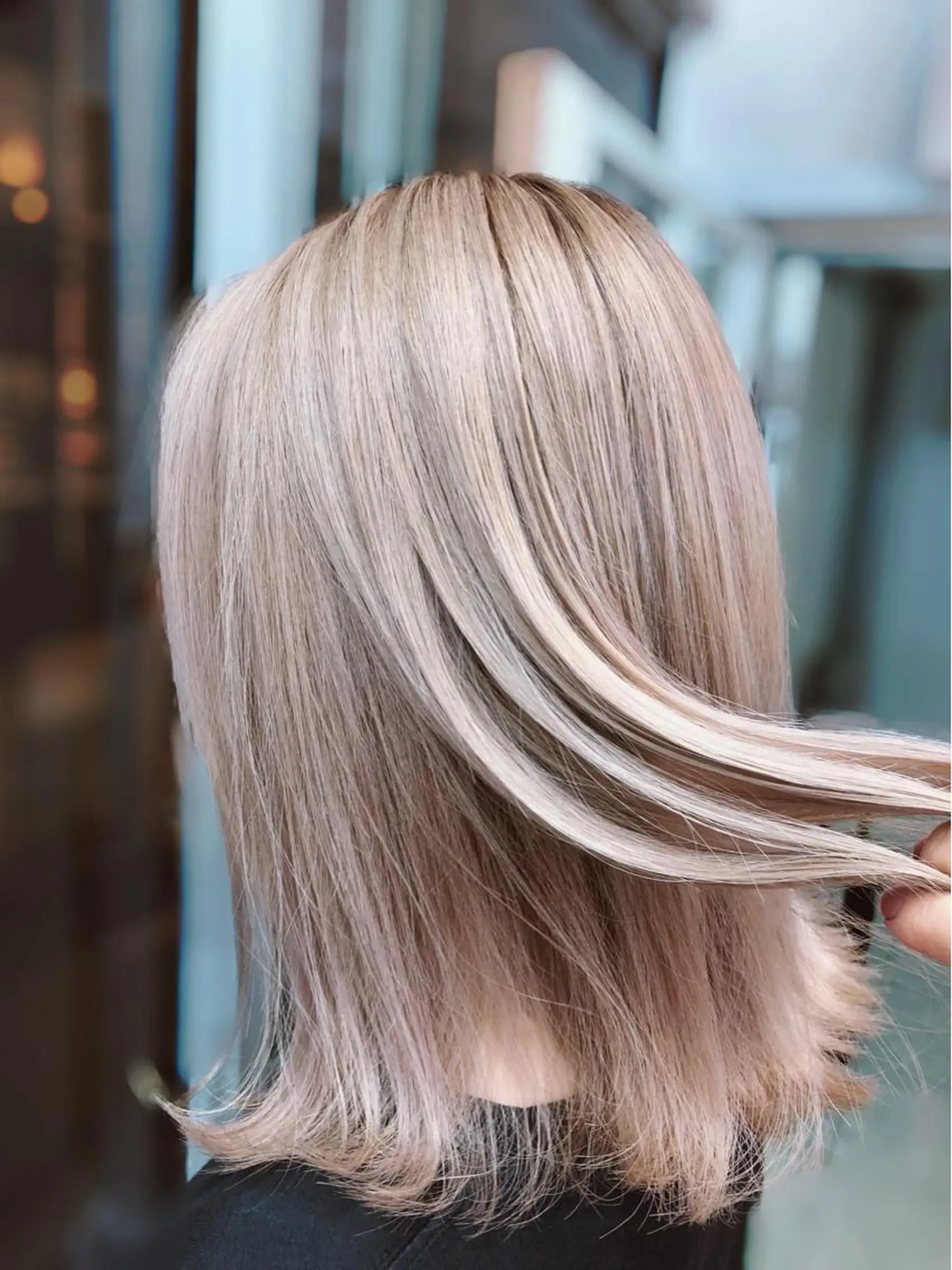 ミディアム カラー ヘアカラー トリートメント ヘアセット 韓国ヘア🤍髪質改善 🇰🇷AKANEのヘアスタイル