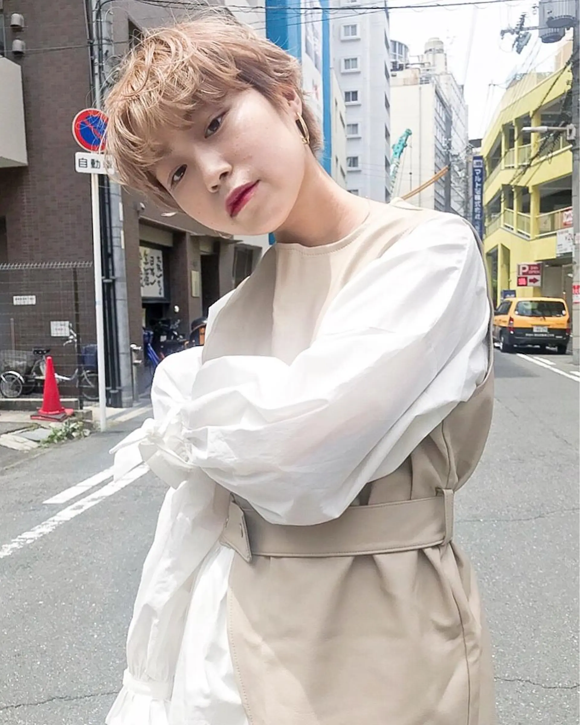 ショート カラー 🧡色落ちまで2度綺 麗なカラー🧡ヨシキのヘアスタイル