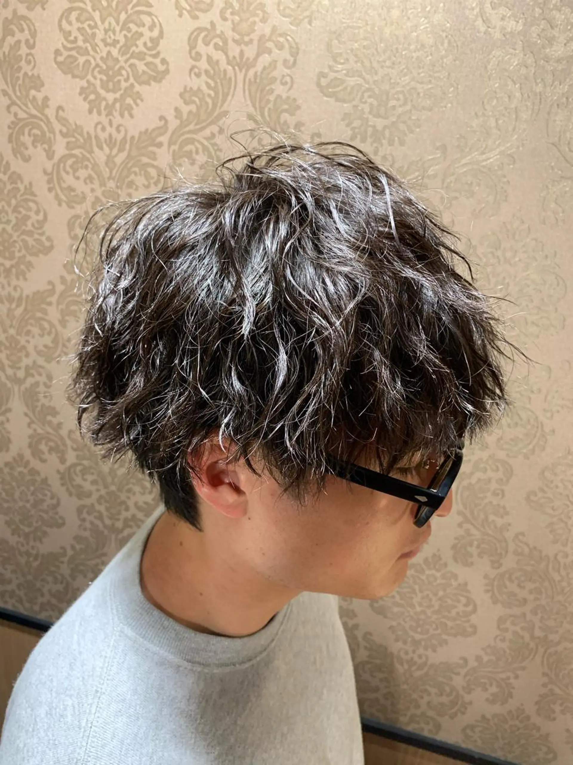 ミディアム パーマ メンズ mod's hair men所属・モッズヘアメン 我喜屋秀人のヘアスタイル